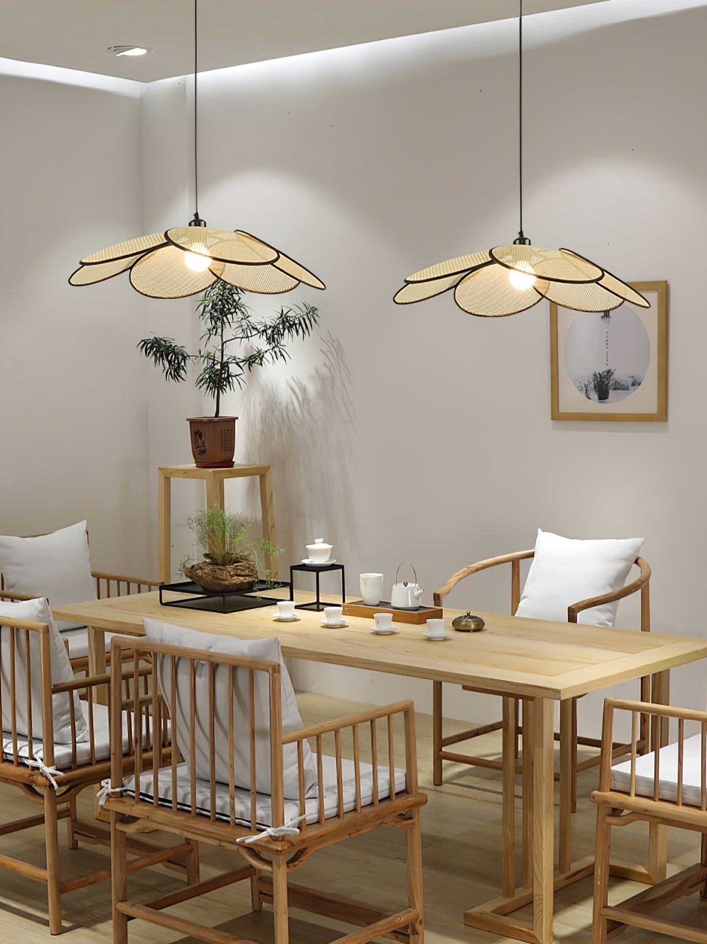 Petals Rattan Pendant Lamp - Letslighting