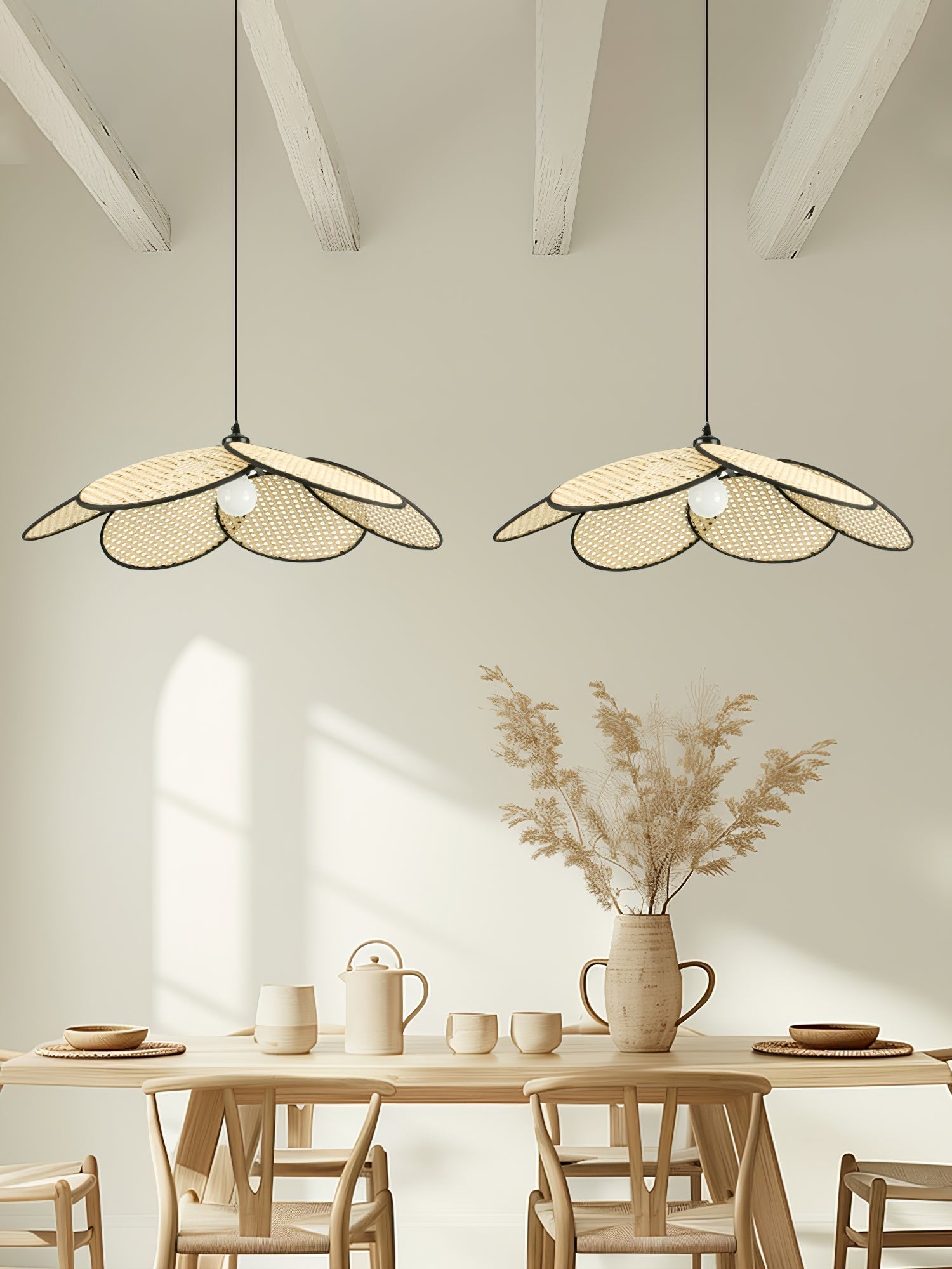 Petals Rattan Pendant Lamp - Letslighting
