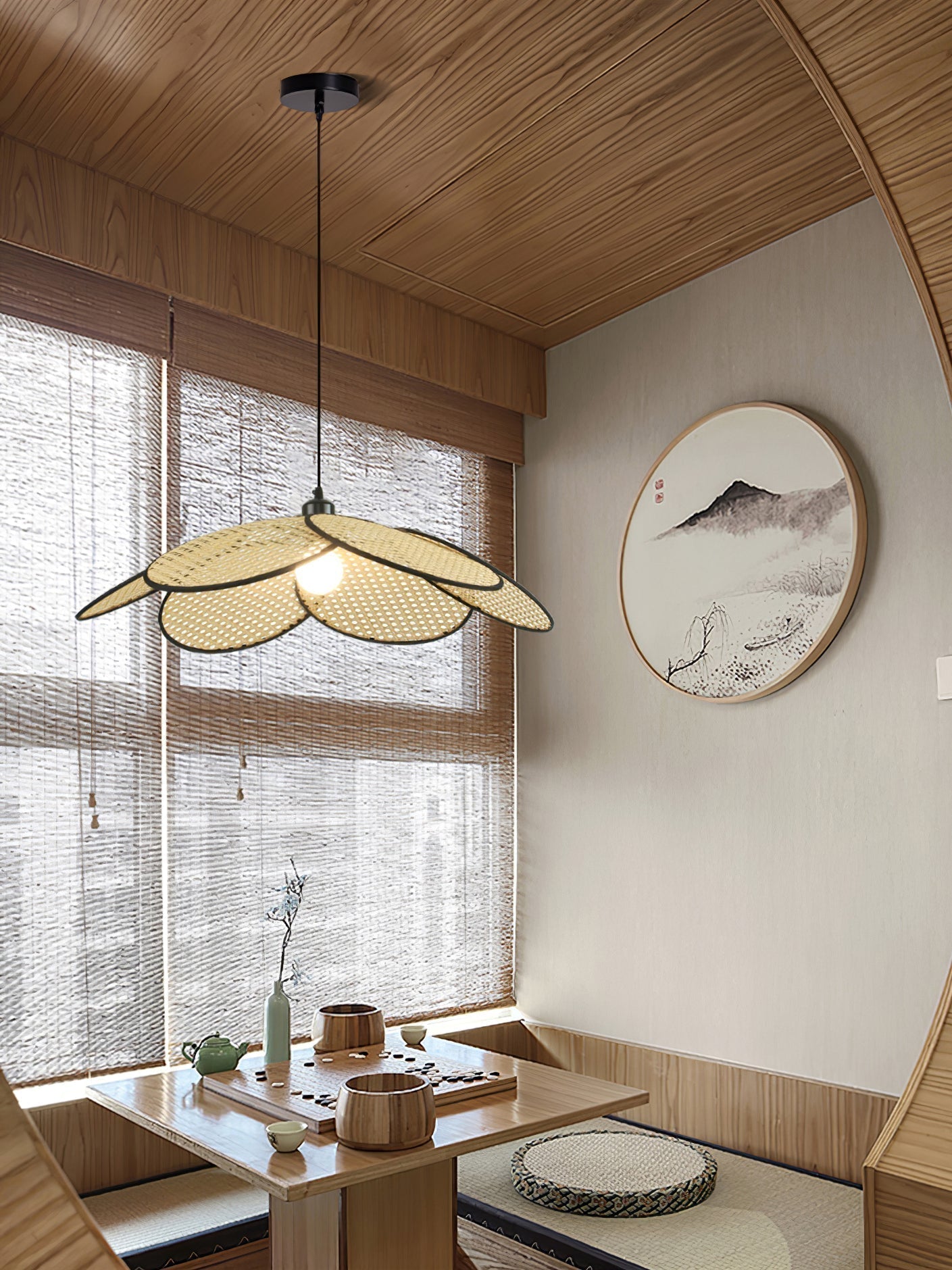 Petals Rattan Pendant Lamp - Letslighting