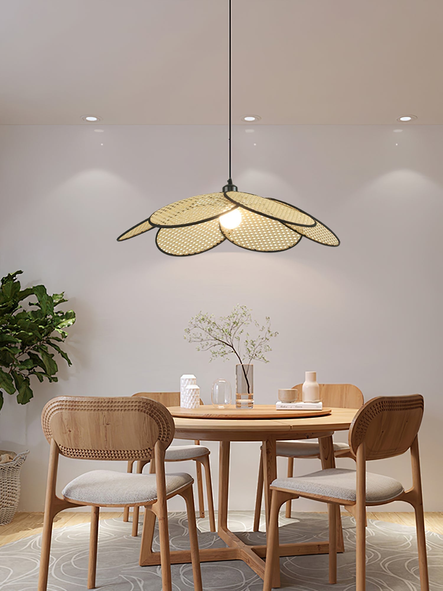 Petals Rattan Pendant Lamp - Letslighting