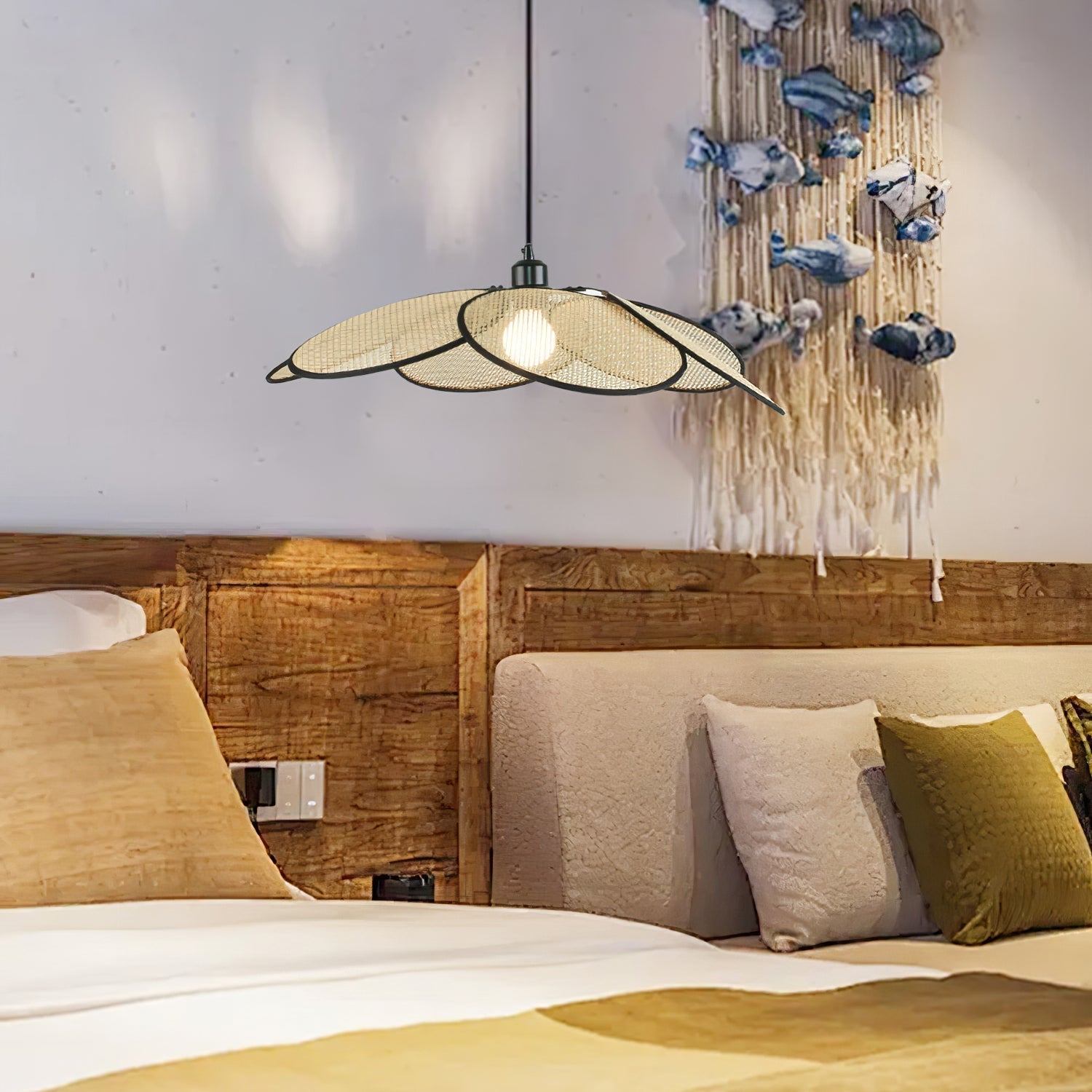 Petals Rattan Pendant Lamp - Letslighting