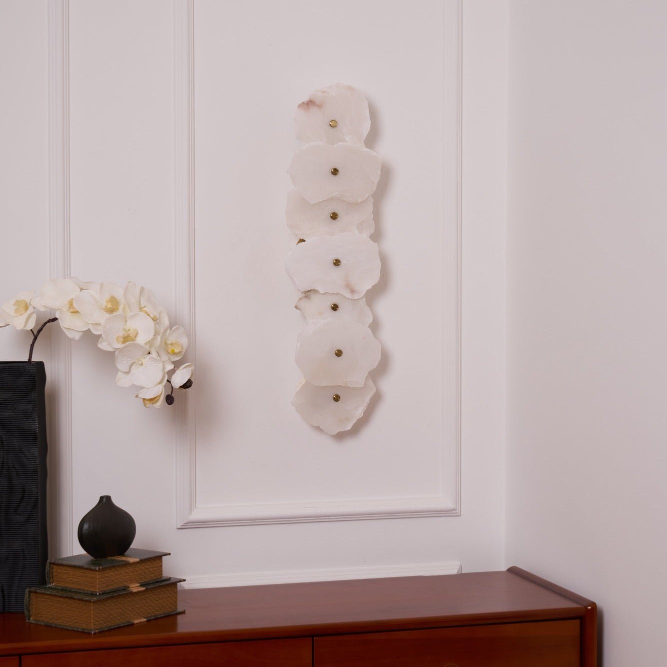 Alaeila Floral Cluster Alabaster Wall Light - Letslighting