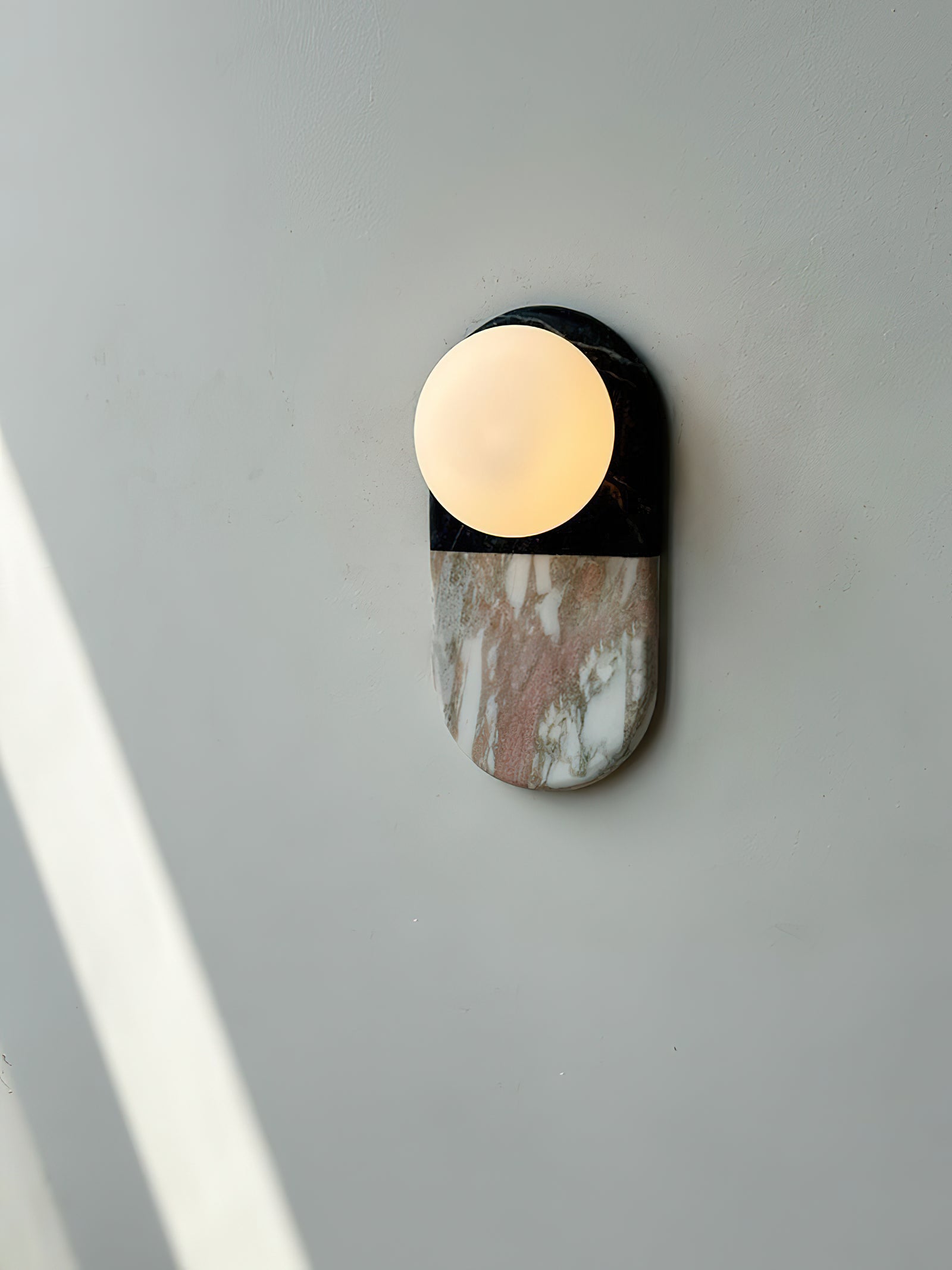 Alvynan Modern Minimalist Marble Sconce Wall Lamp - Lamp Copper