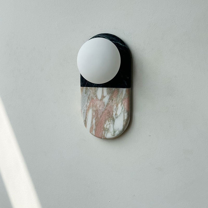 Alvynan Modern Minimalist Marble Sconce Wall Lamp - Lamp Copper