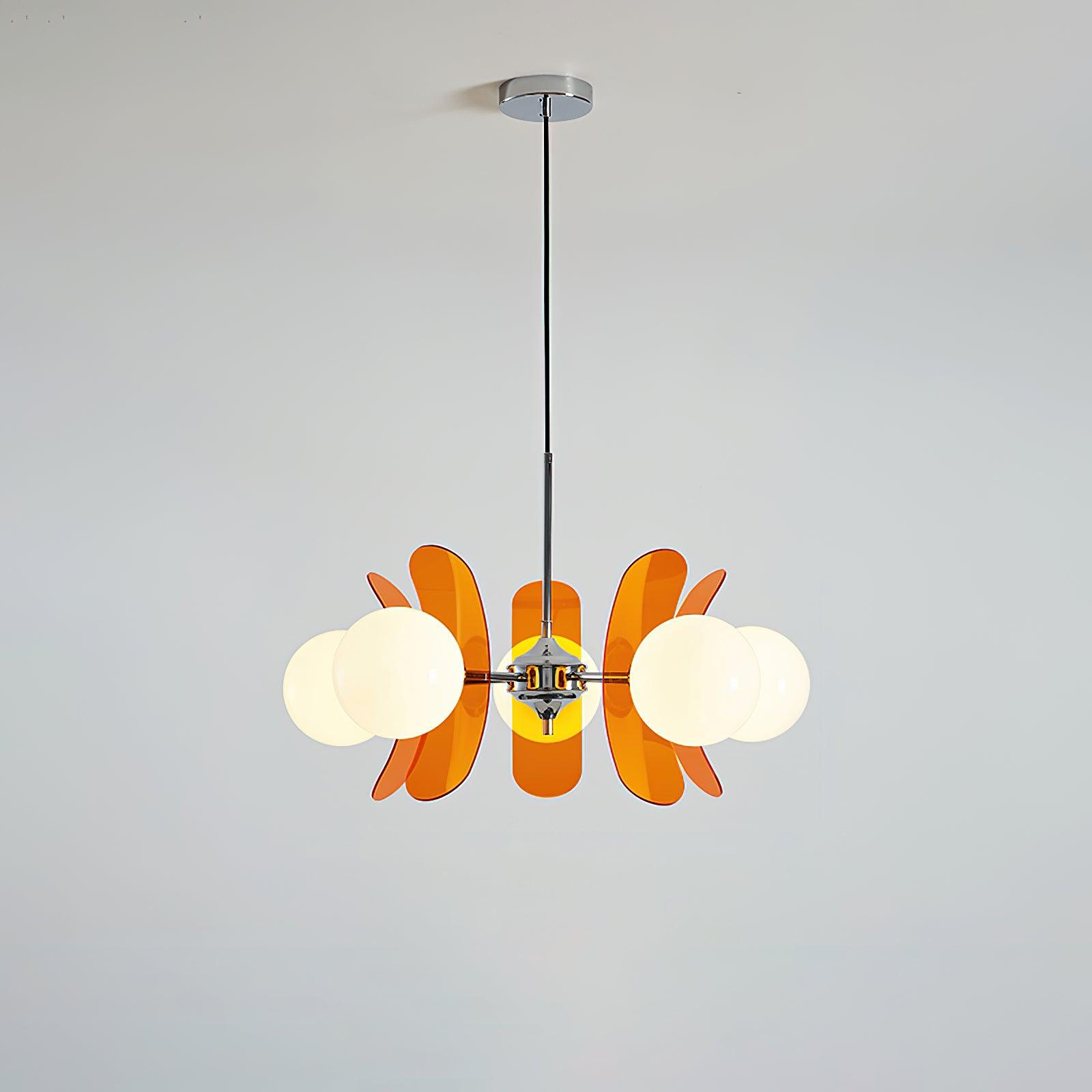 Aira Chandelier Brown &Orange