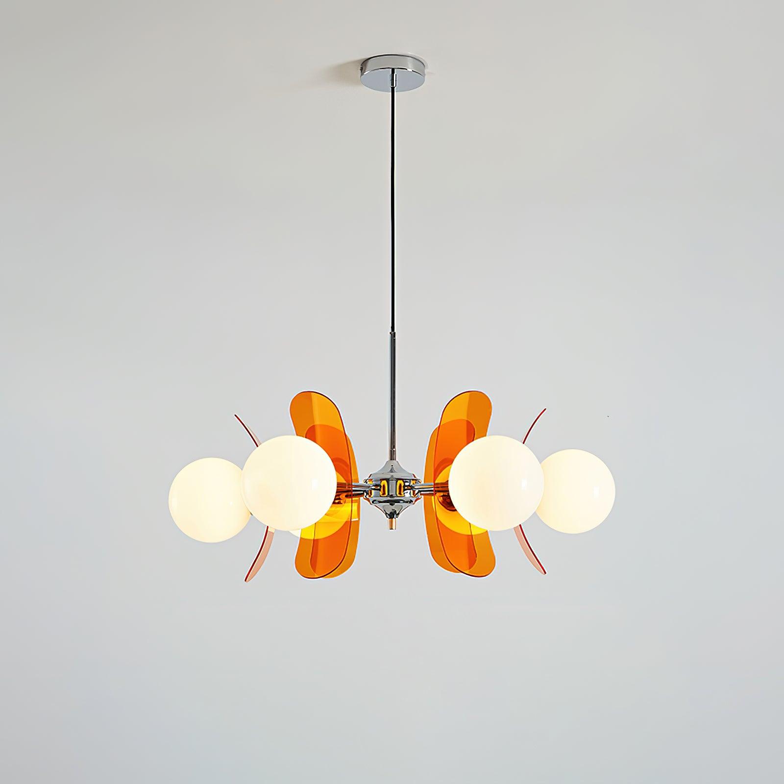 Aira Chandelier Brown &Orange