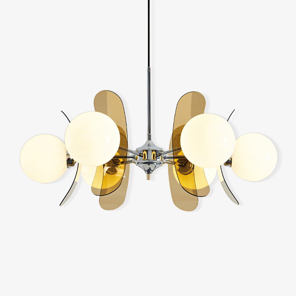 Aira Chandelier Brown &Orange