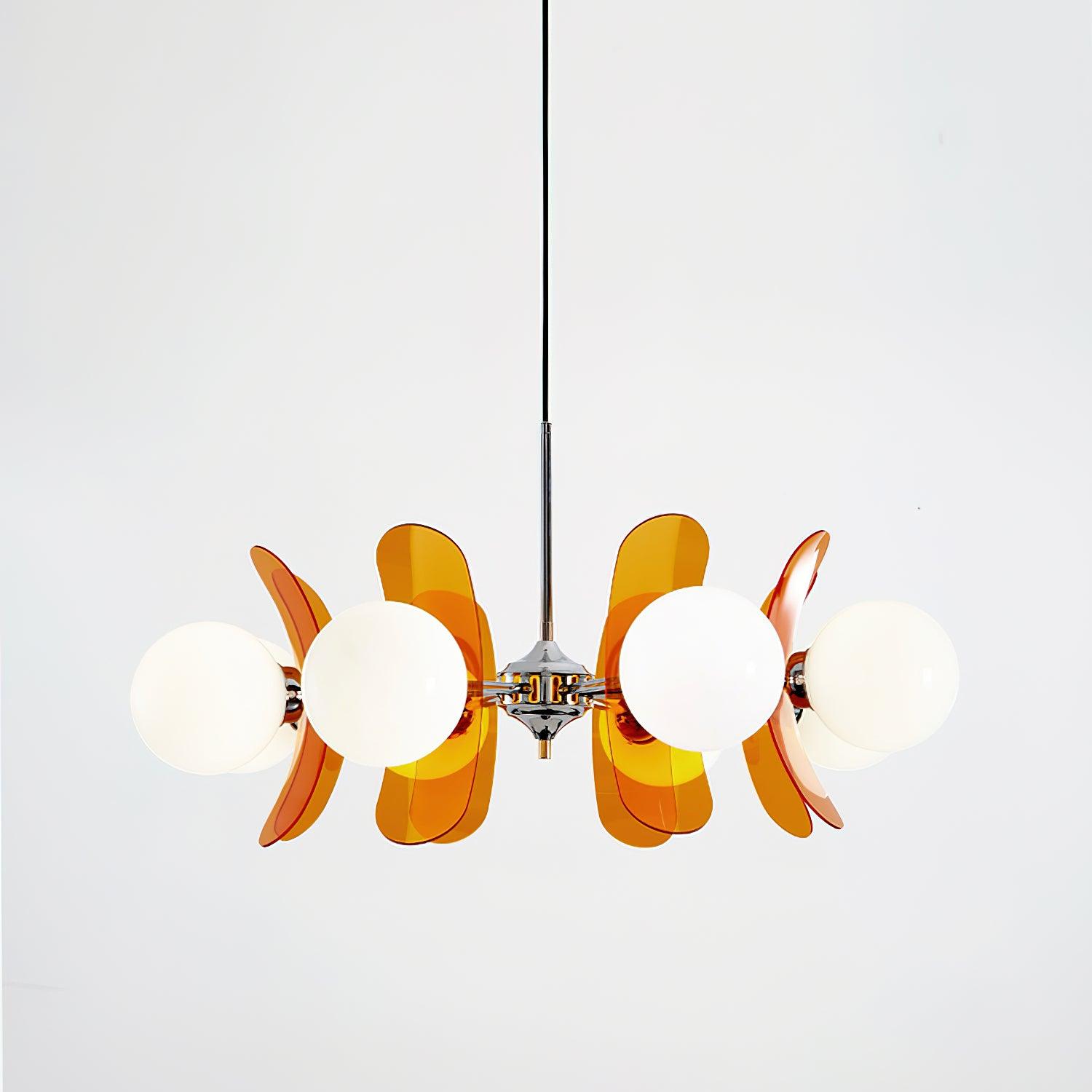 Aira Chandelier Brown &Orange