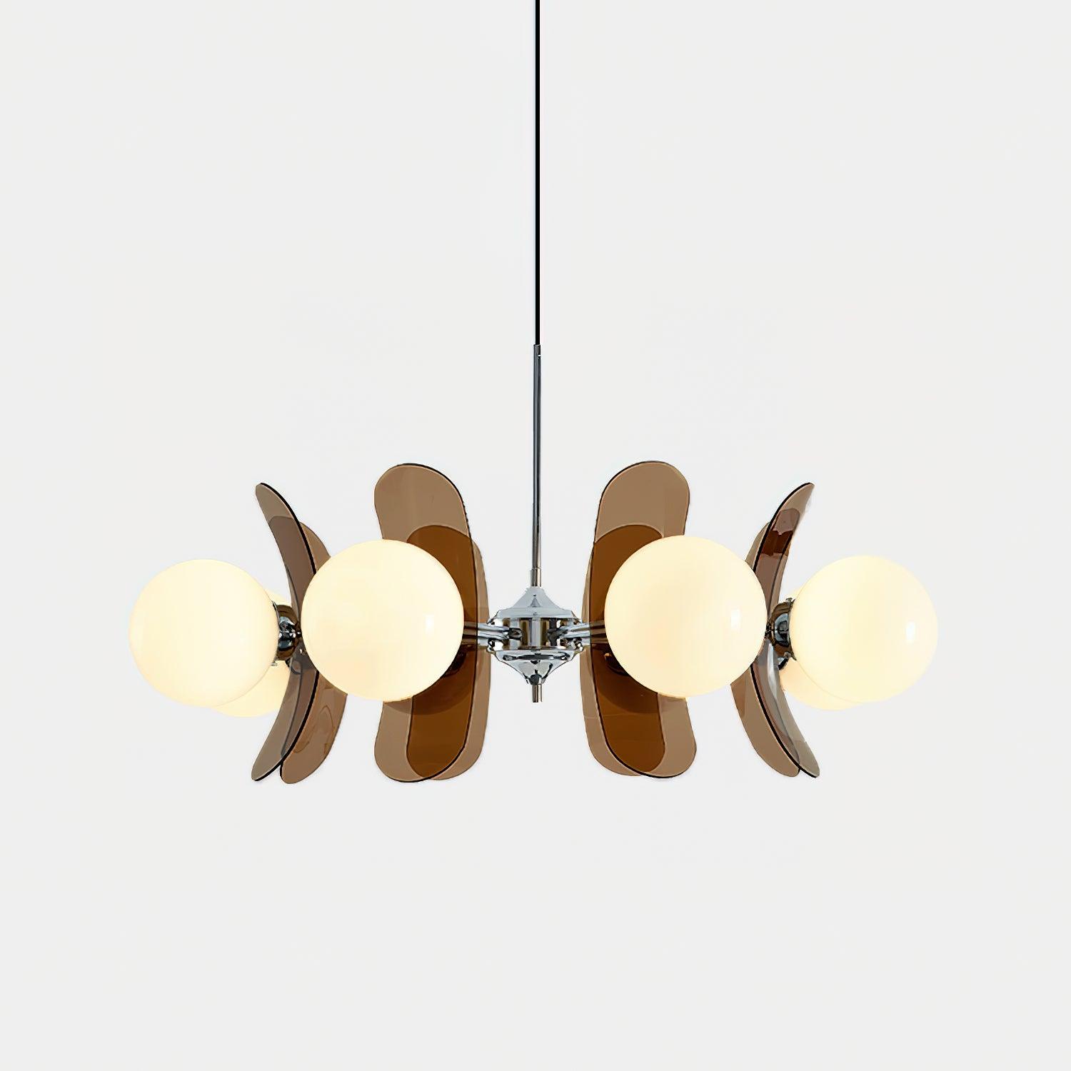 Aira Chandelier Brown &Orange