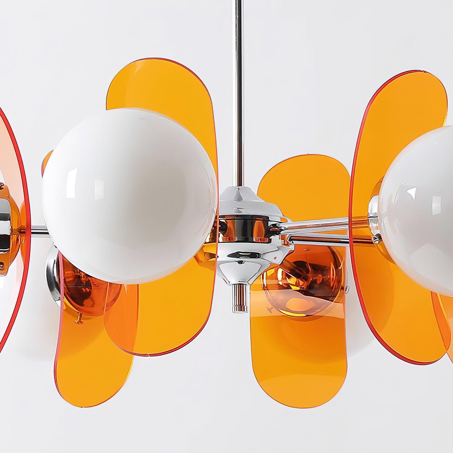 Aira Chandelier Brown &Orange