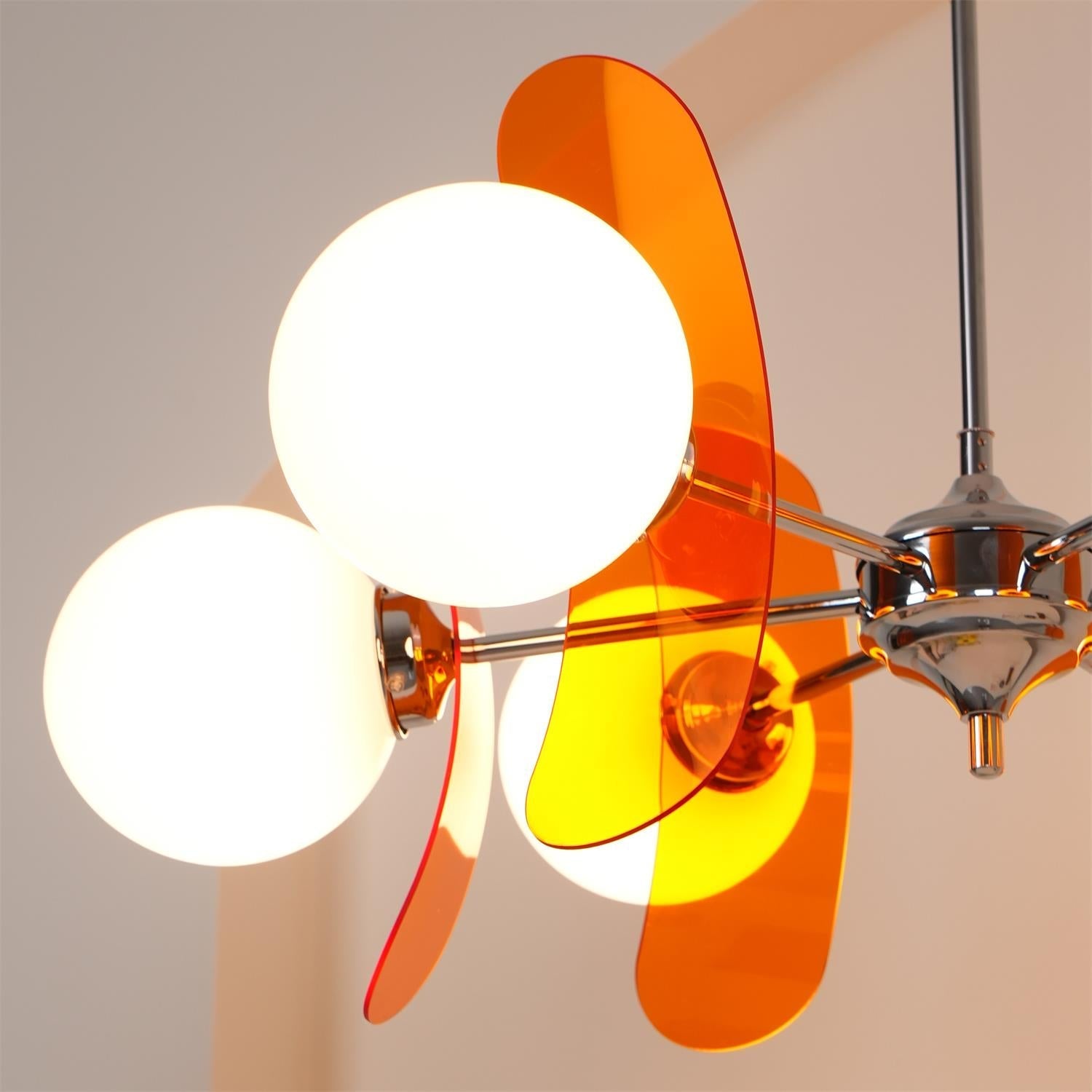 Aira Chandelier Brown &Orange
