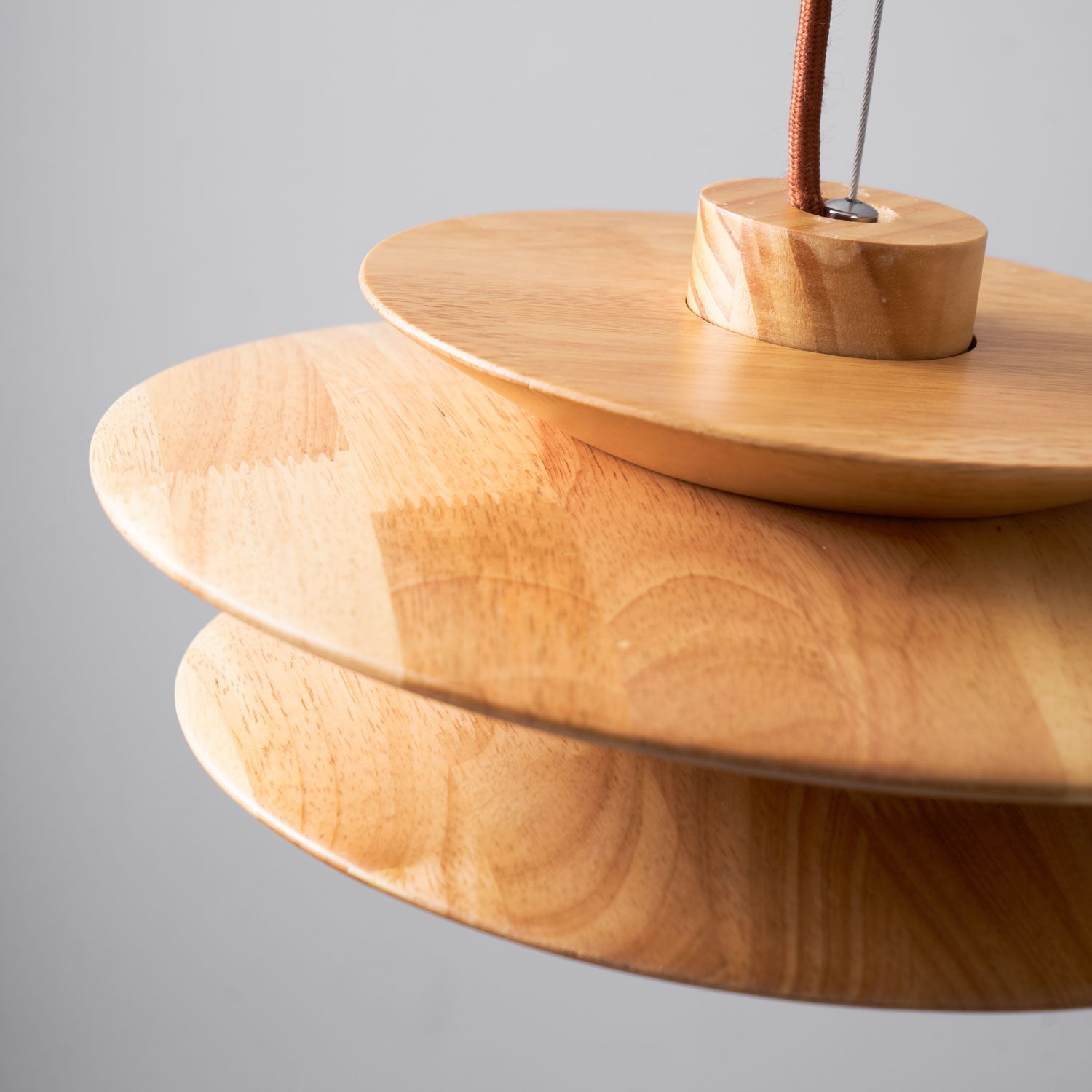 Cascade Wooden Disc Pendant Lamp - Letslighting