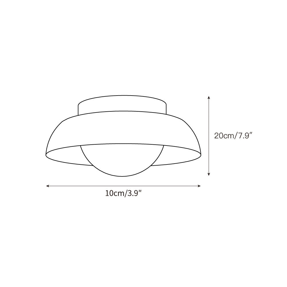 Cuvela Modern Minimalist Travertine Ceiling Lamp - Lamp Copper