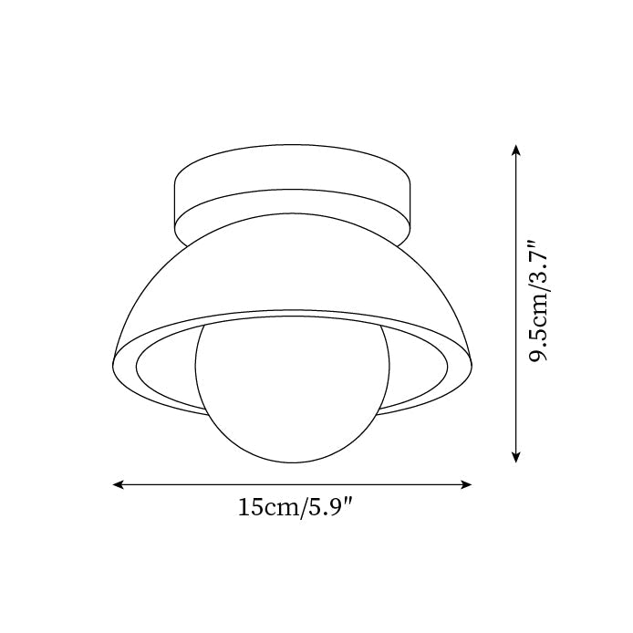 Ritta Lámpara de Techo Minimalista de Travertino