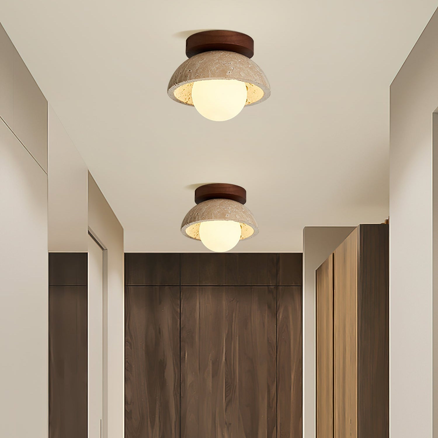 Ritta Lámpara de Techo Minimalista de Travertino