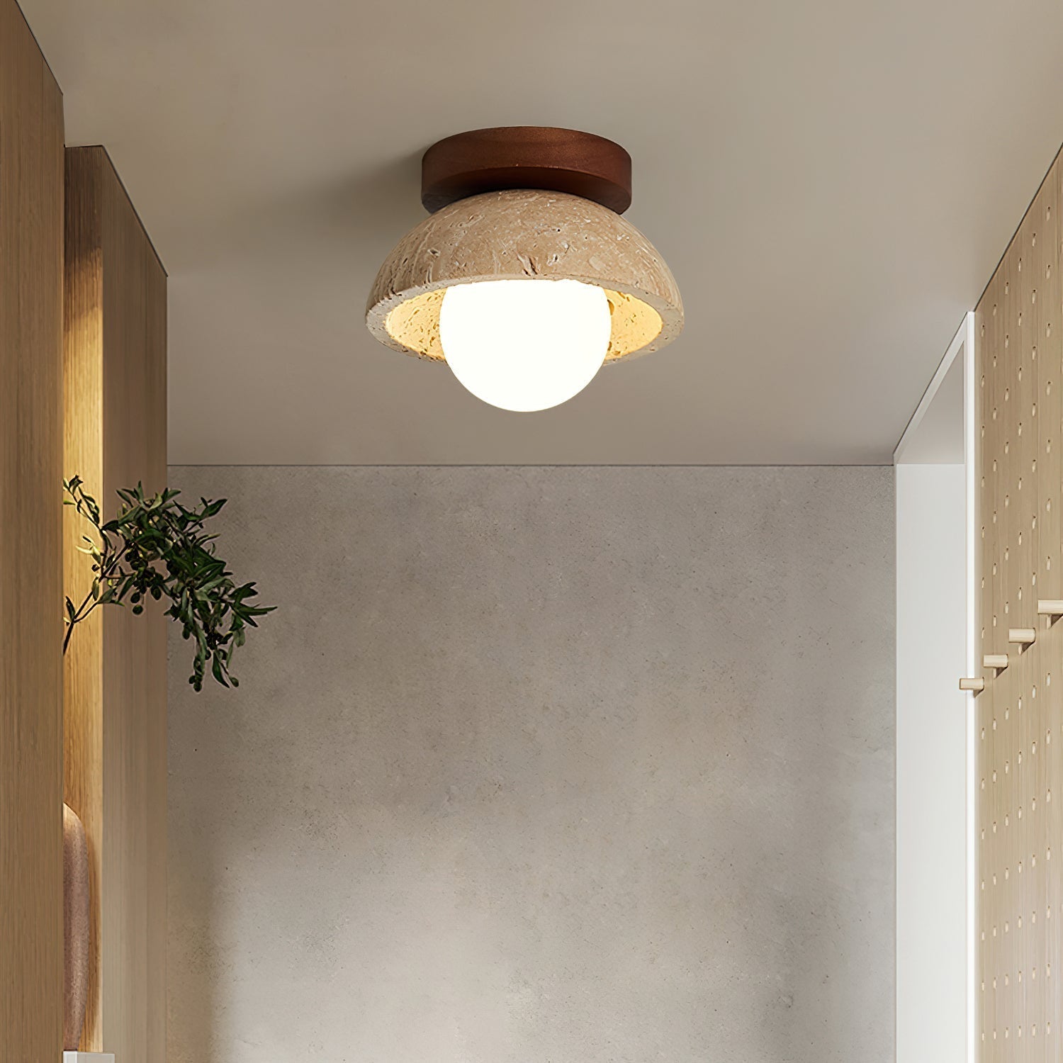 Ritta Lámpara de Techo Minimalista de Travertino