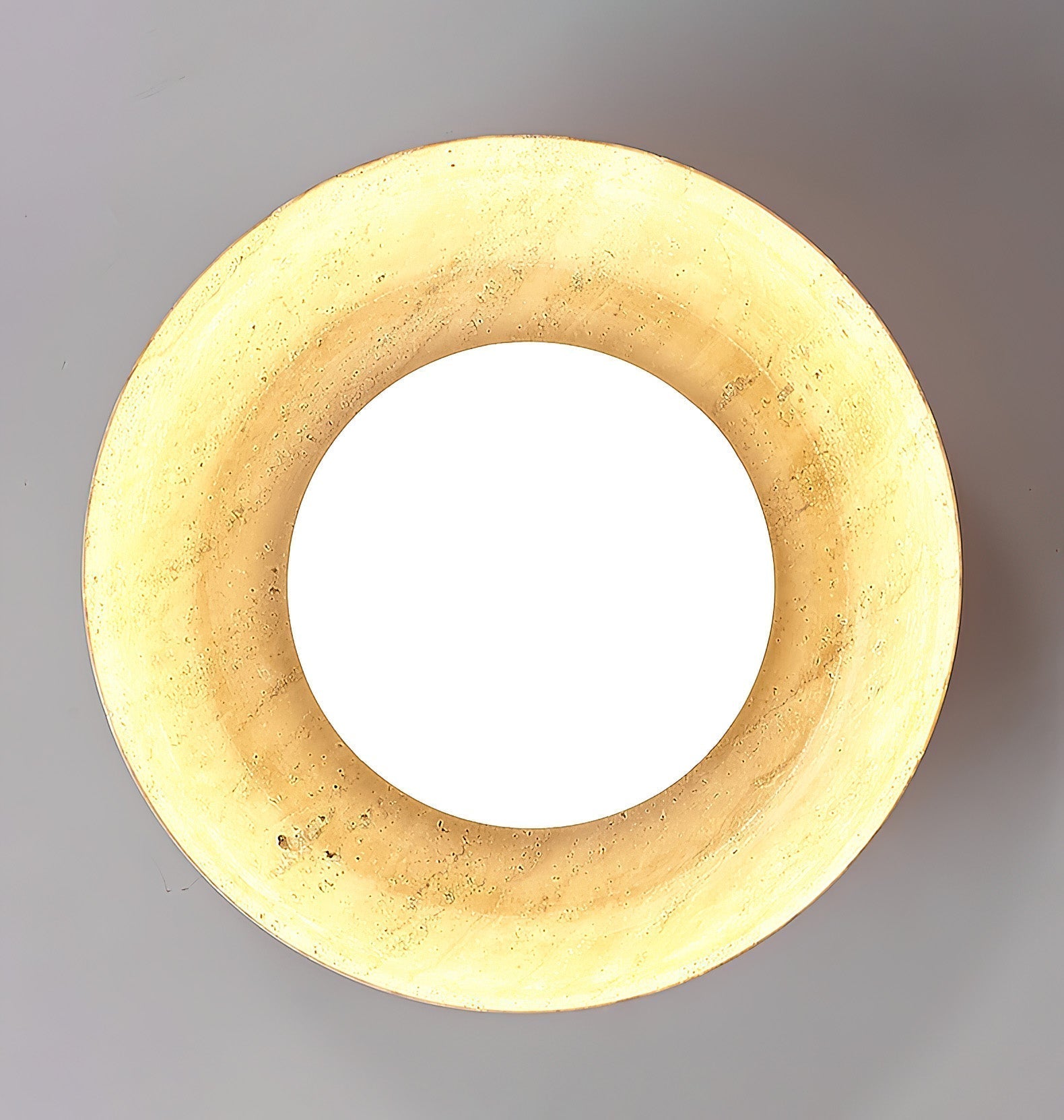 Cuvela Modern Minimalist Travertine Ceiling Lamp - Lamp Copper