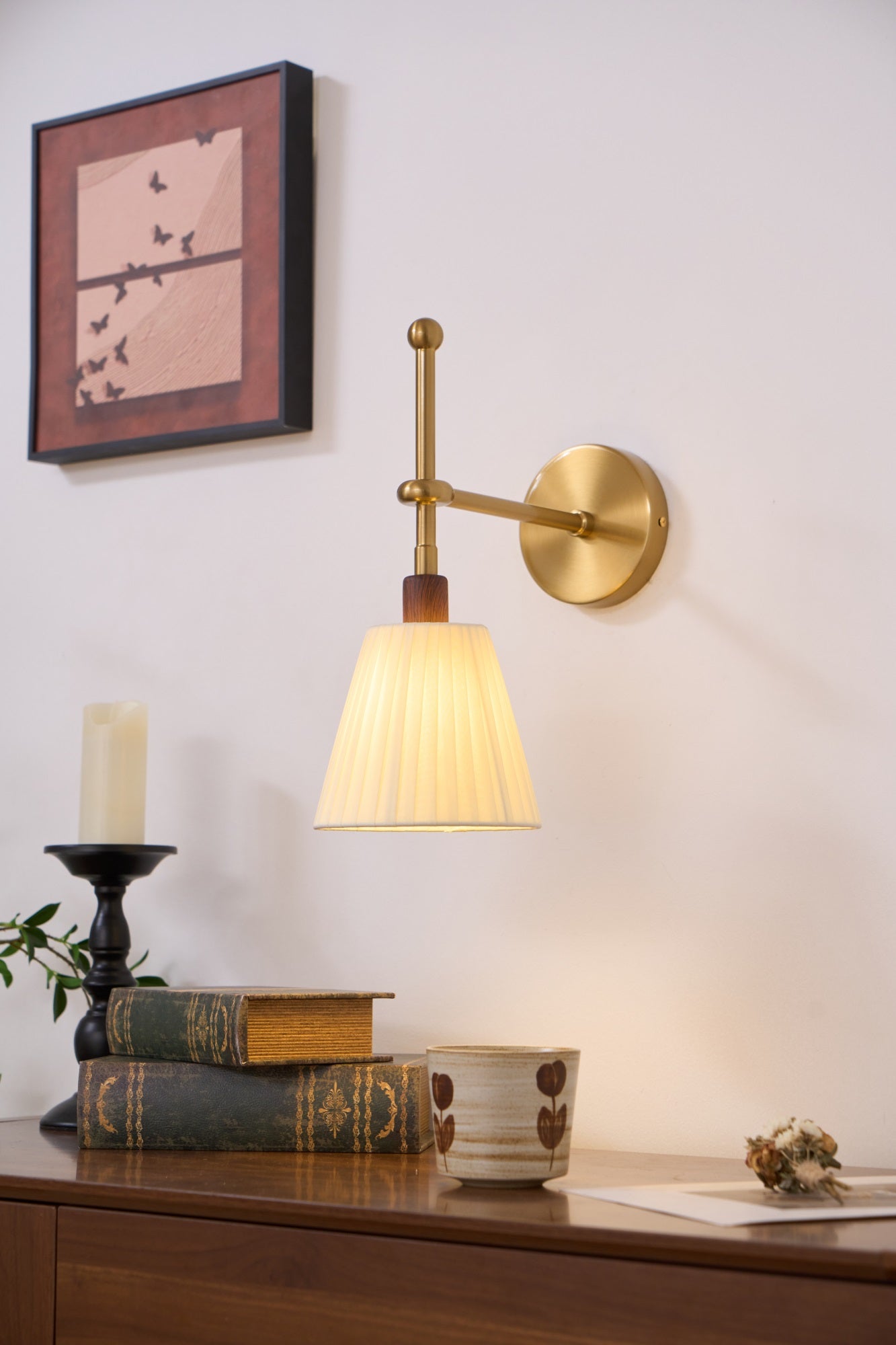 Pleated Fabric Wall Lamp - Letslighting