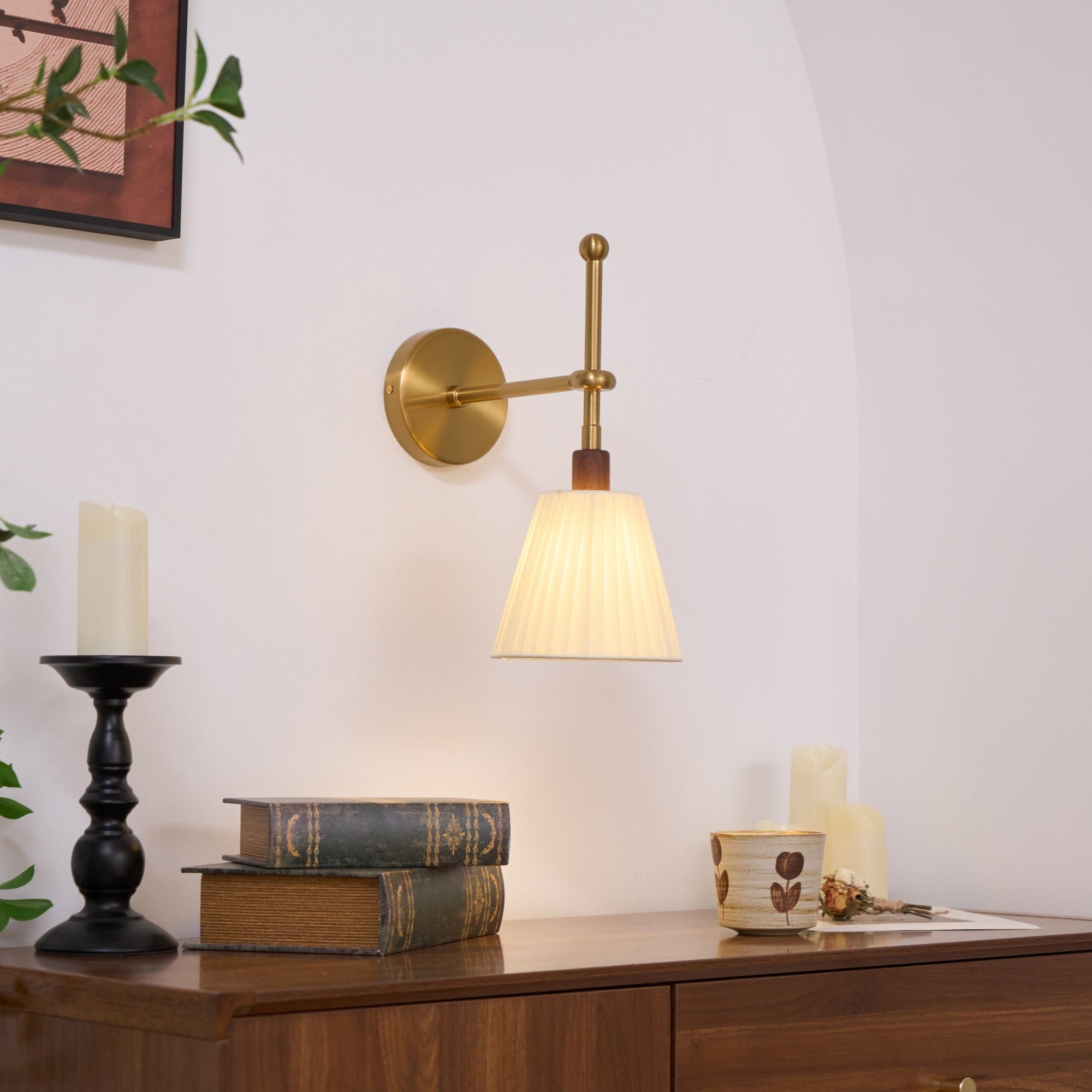 Pleated Fabric Wall Lamp - Letslighting