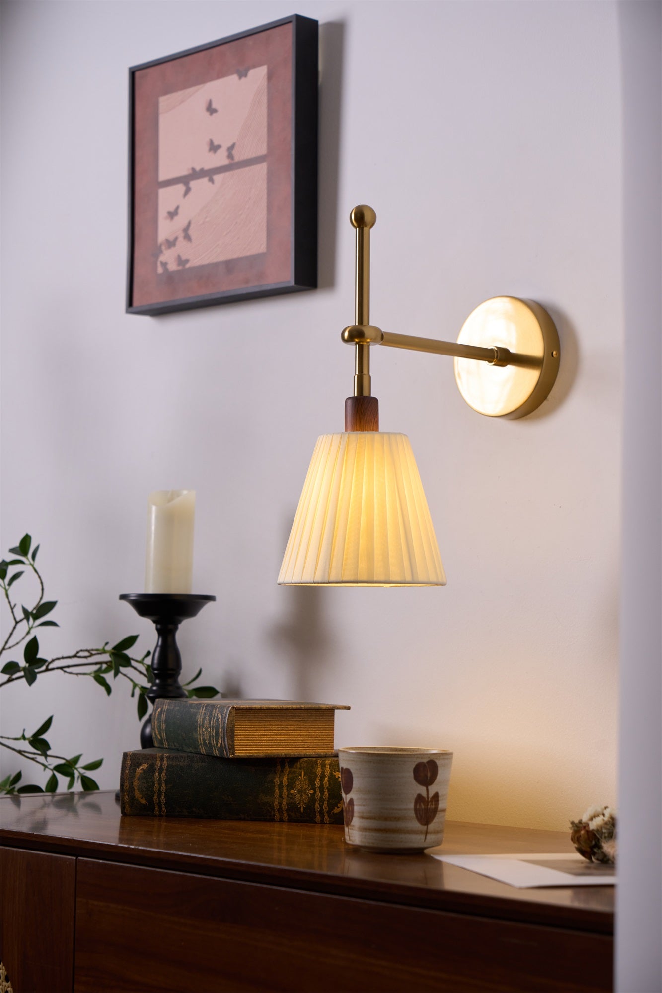 Pleated Fabric Wall Lamp - Letslighting
