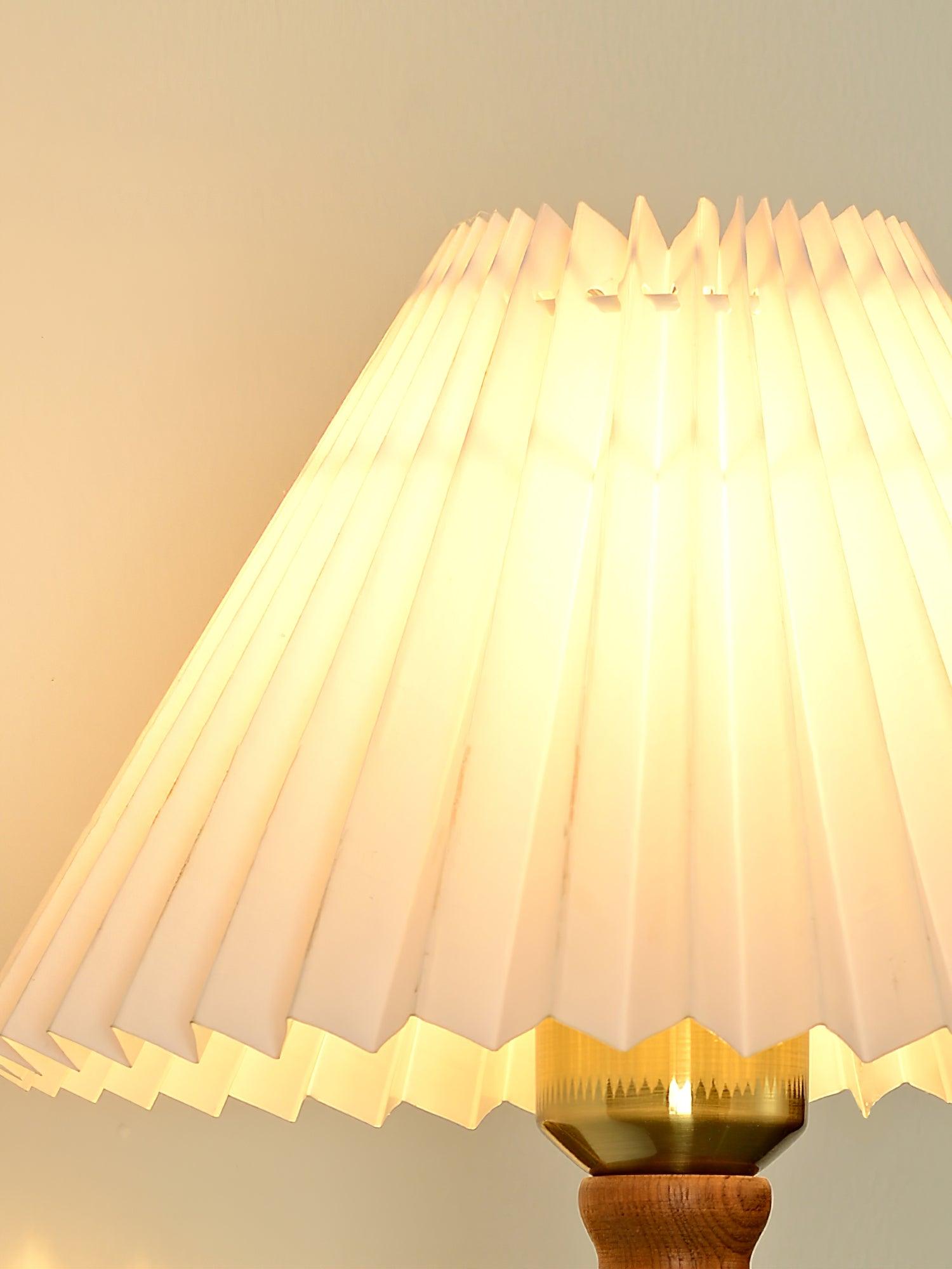 Pleated Walnut Wall Light - Letslighting