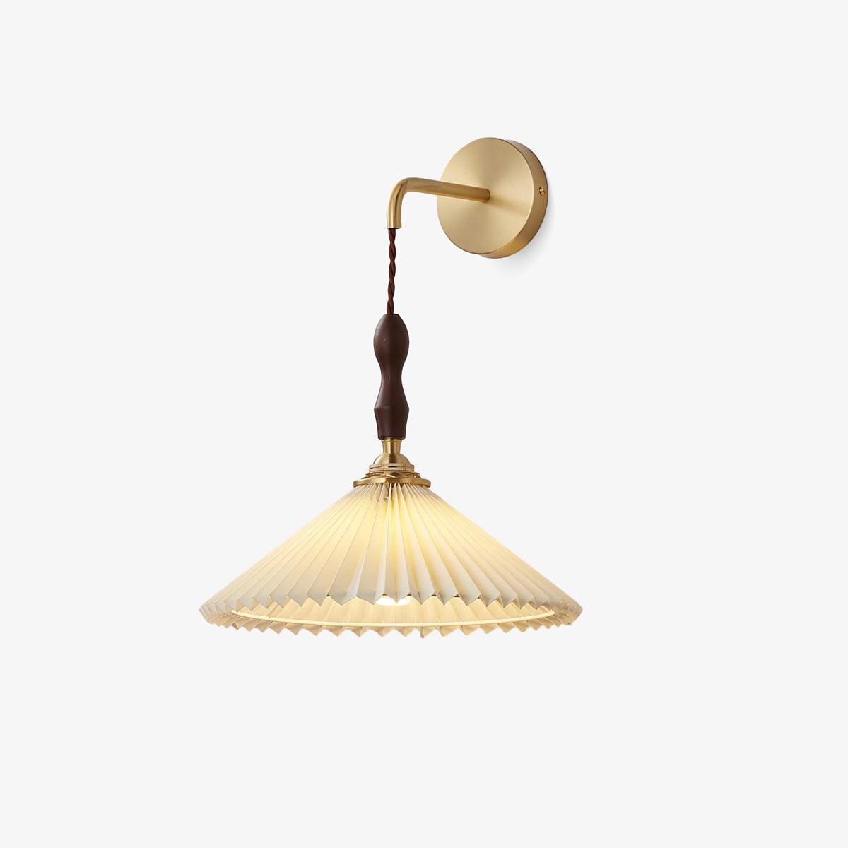 Pleated Wooden Wall Lamp - Letslighting