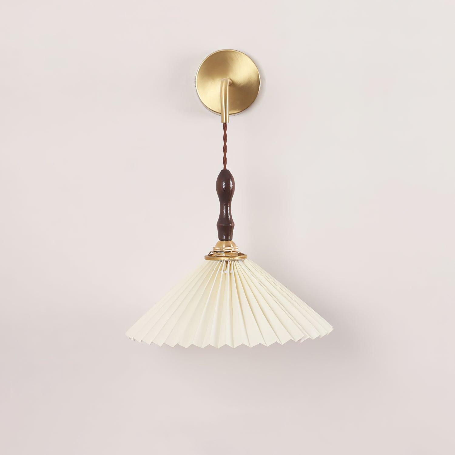 Pleated Wooden Wall Lamp - Letslighting
