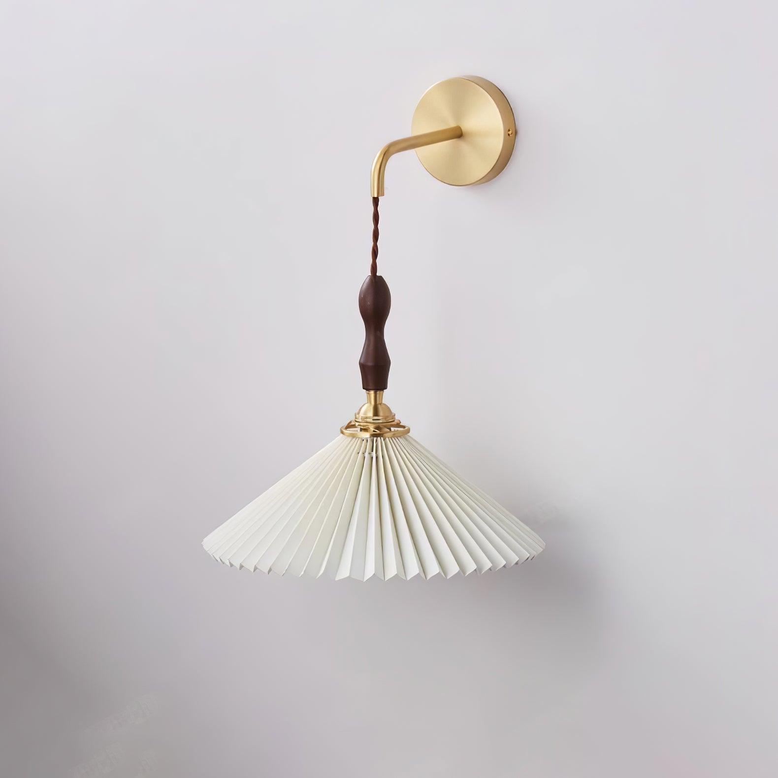 Pleated Wooden Wall Lamp - Letslighting