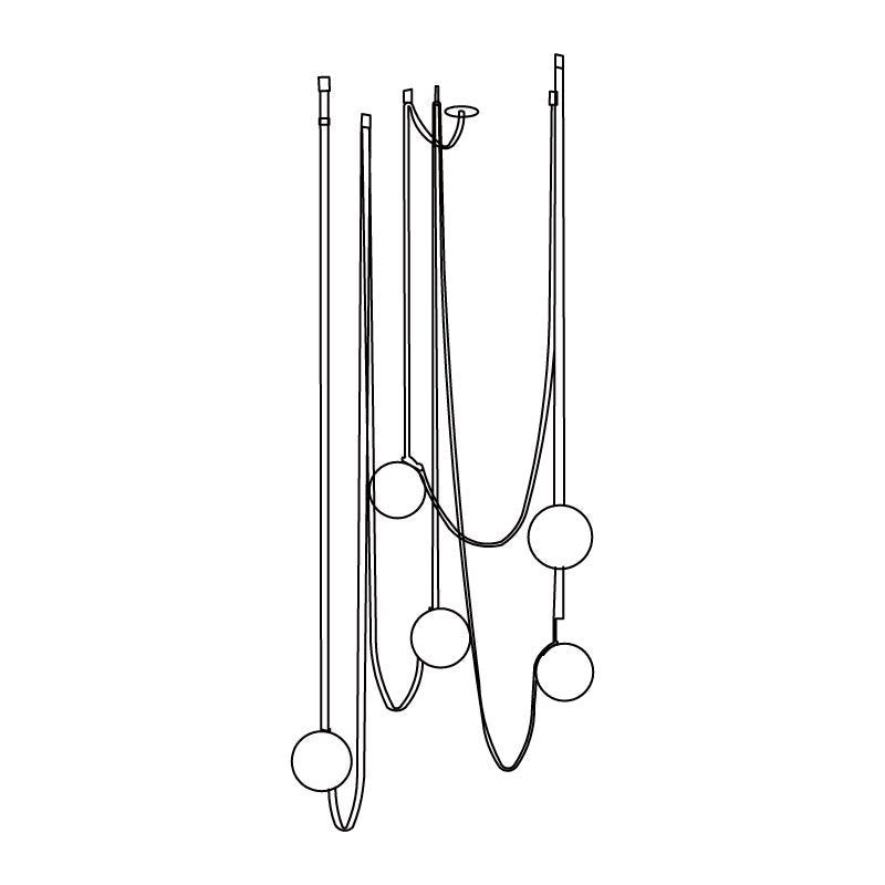Multiple Belt Art Pendant Light - Letslighting