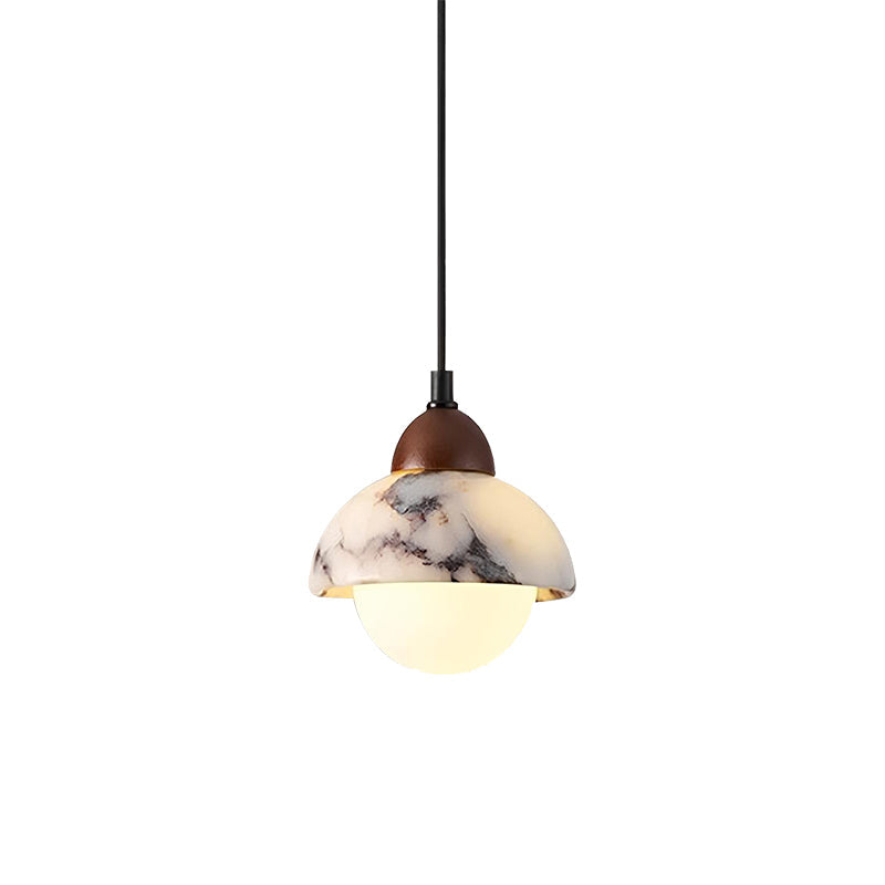 Vilaeisra Modern Minimalist Wooden Marble Pendant Lamp - Lamp Copper