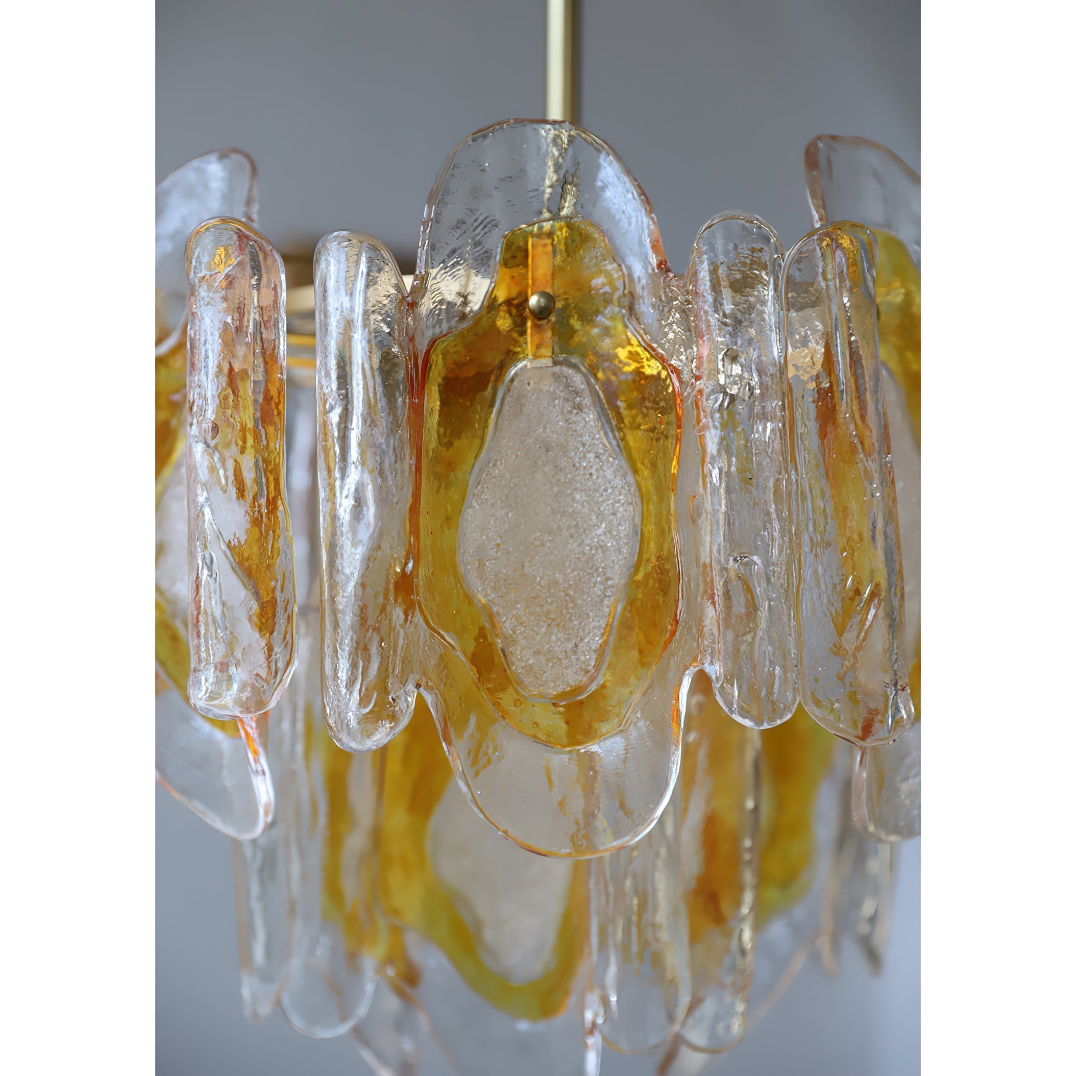 Zecaryra Postmodern Luxury Glass Chandelier - Lamp Copper