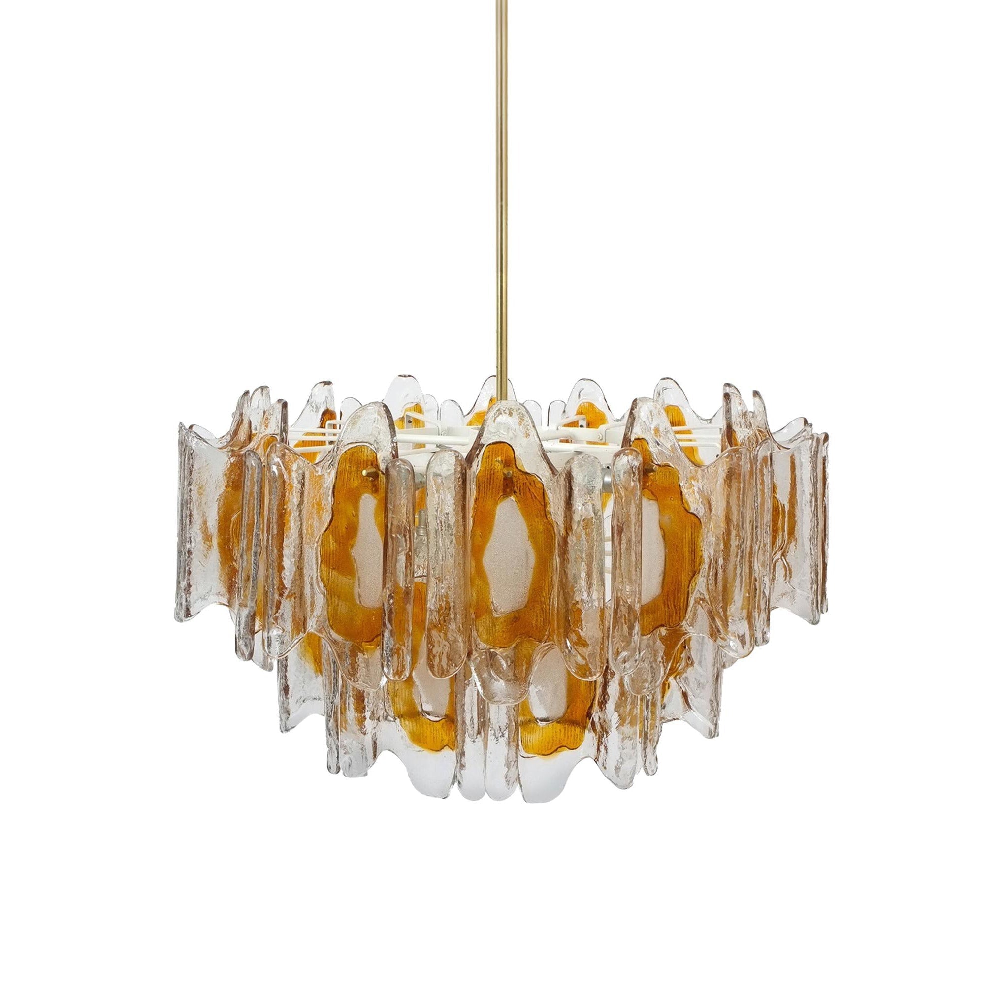 Zecaryra Postmodern Luxury Glass Chandelier - Lamp Copper