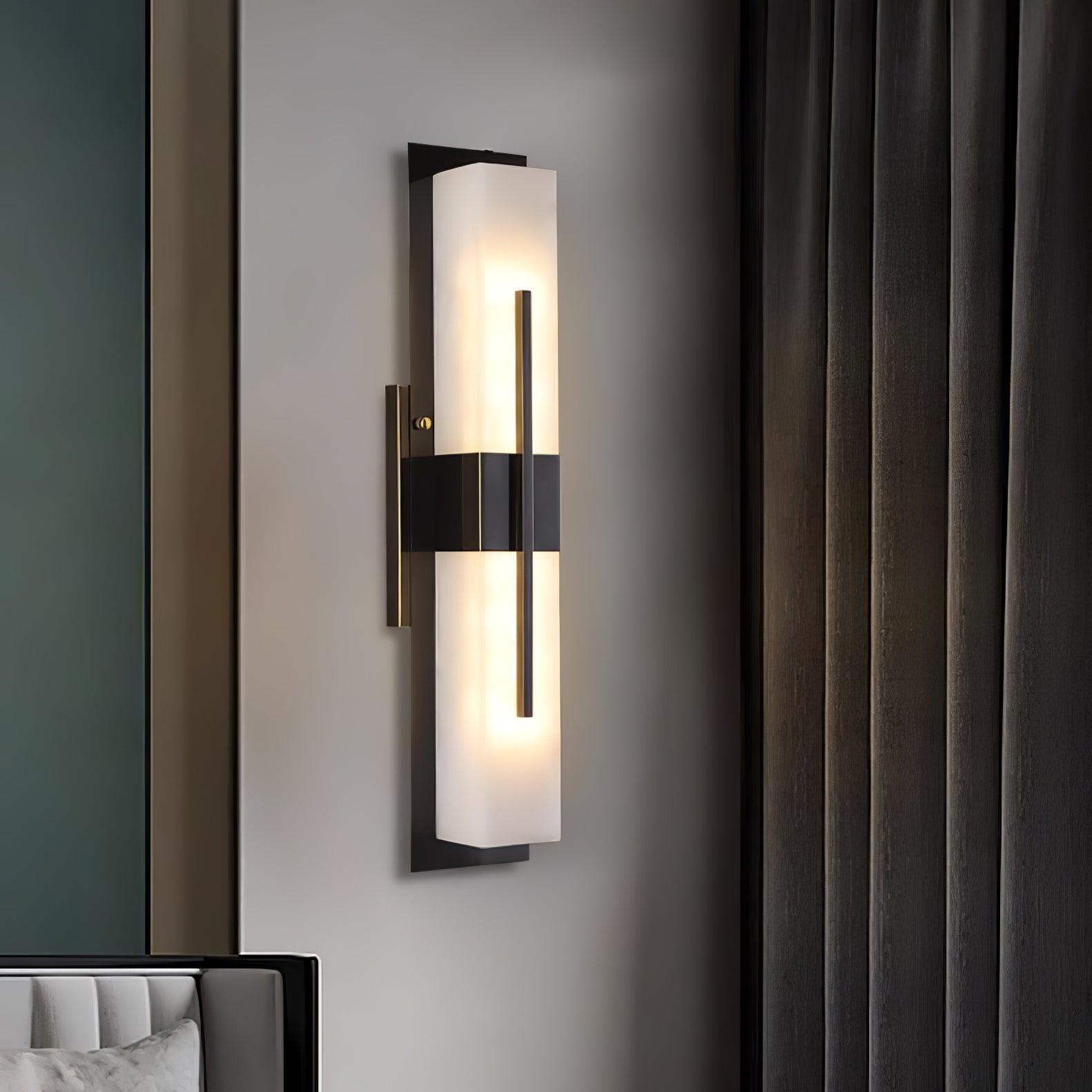 Lylirel Rectangular Alabaster Wall Light - Letslighting