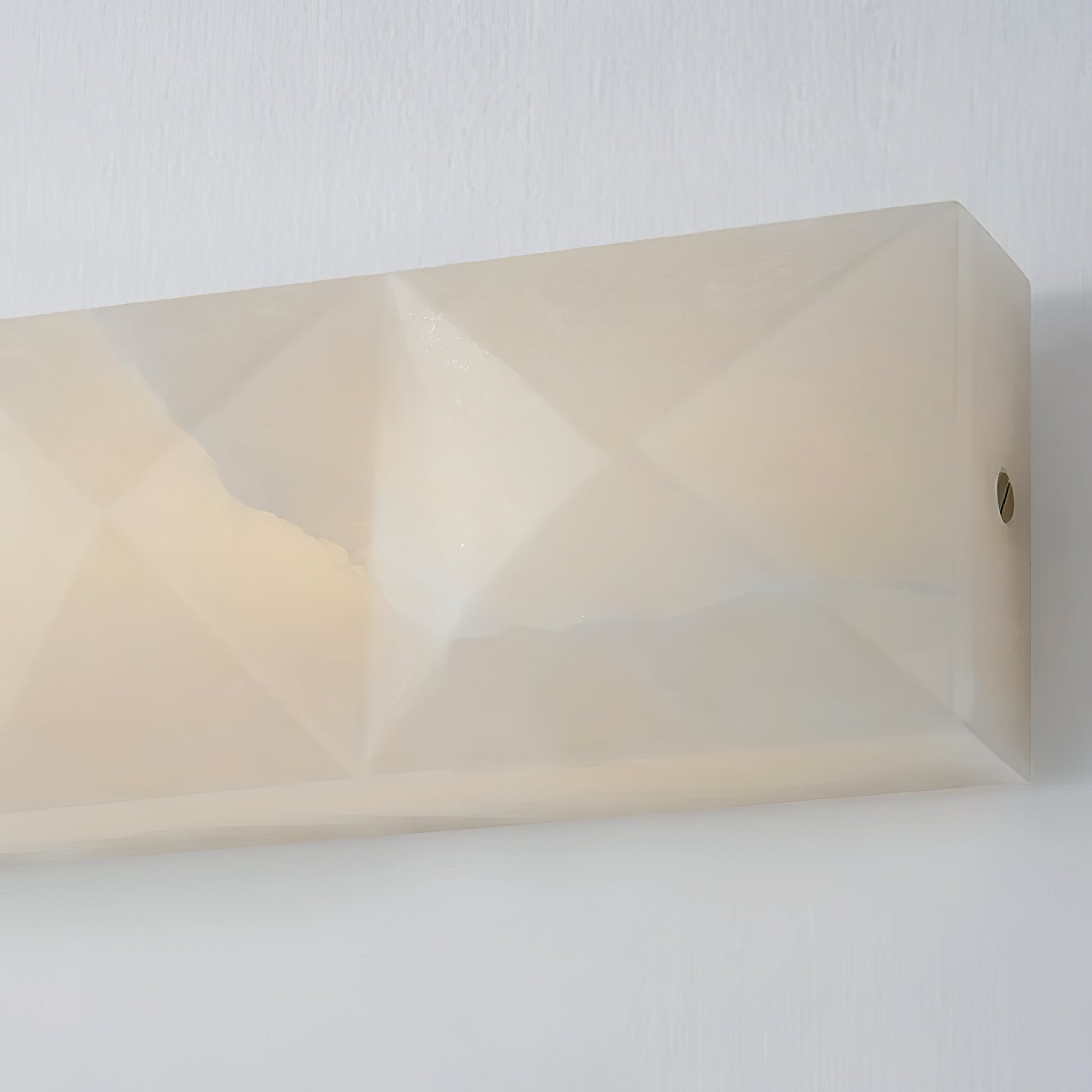 Dione Geometric Alabaster Wall Light - Letslighting
