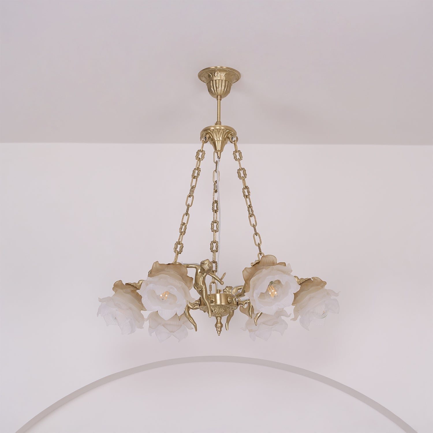 Putti Statuettes Brass Suspension - Letslighting