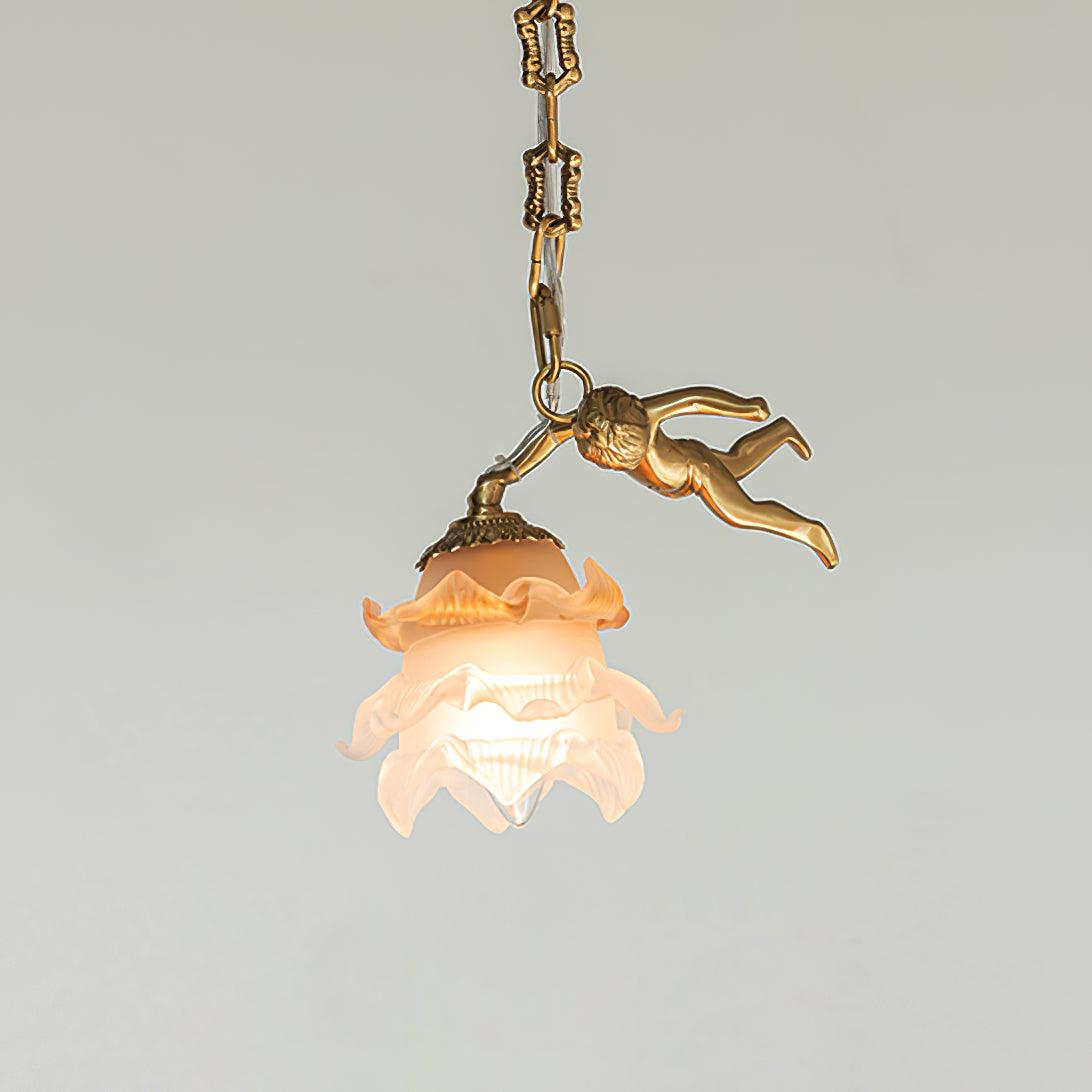 Putti Statuettes Brass Suspension - Letslighting