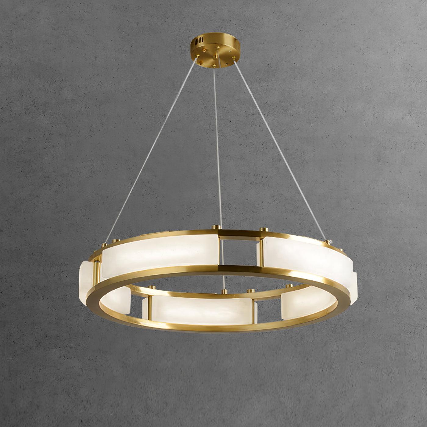 Symiria Luxury Alabaster Ring Pendant Light - Letslighting