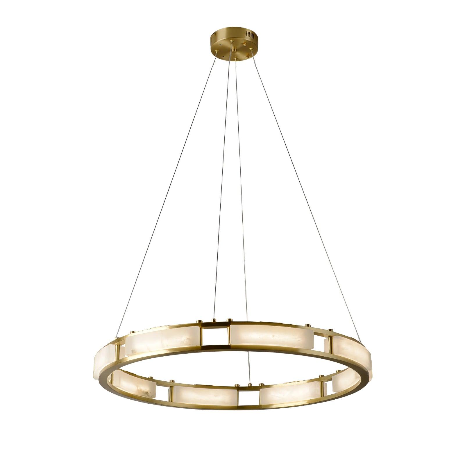 Symiria Luxury Alabaster Ring Pendant Light - Letslighting