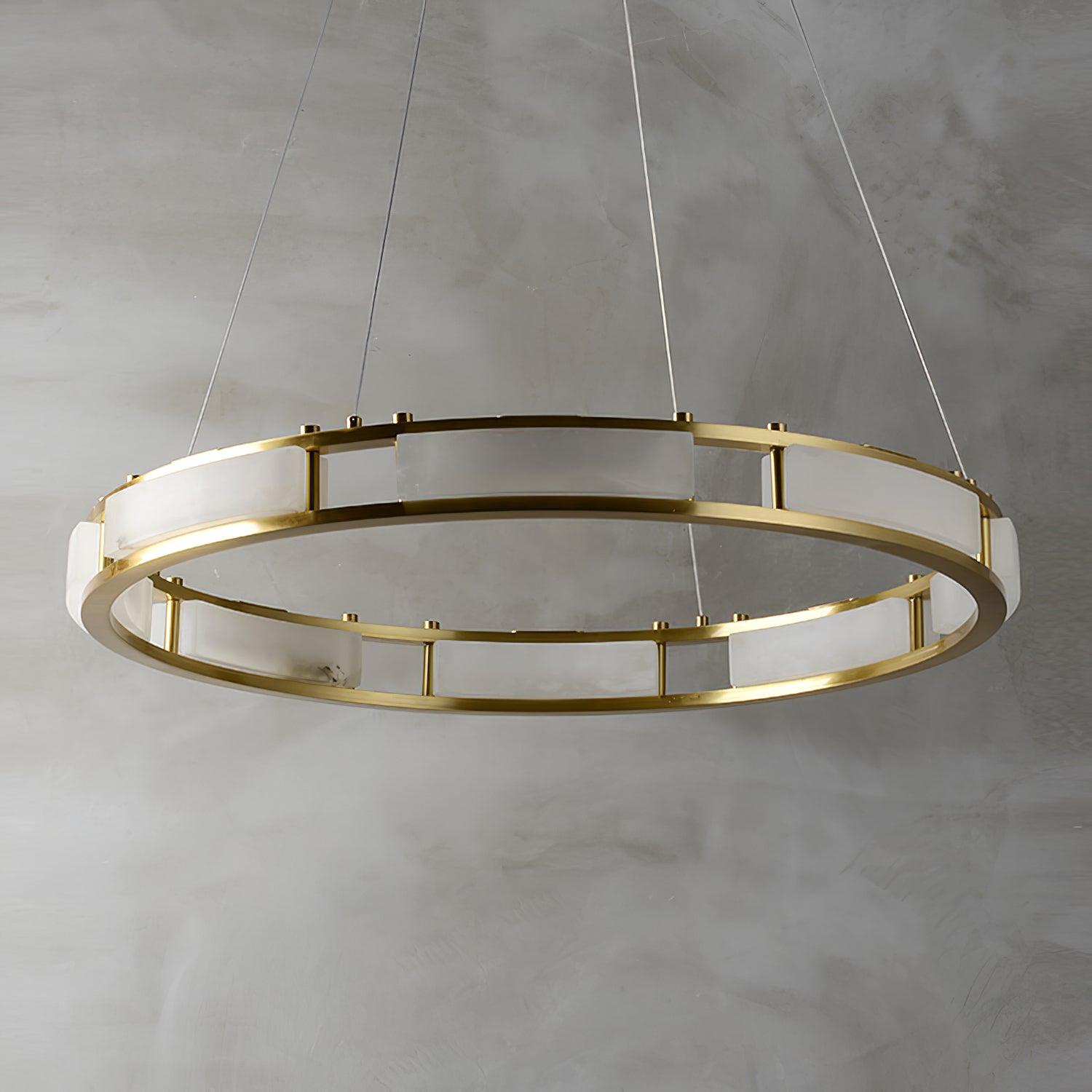 Symiria Luxury Alabaster Ring Pendant Light - Letslighting