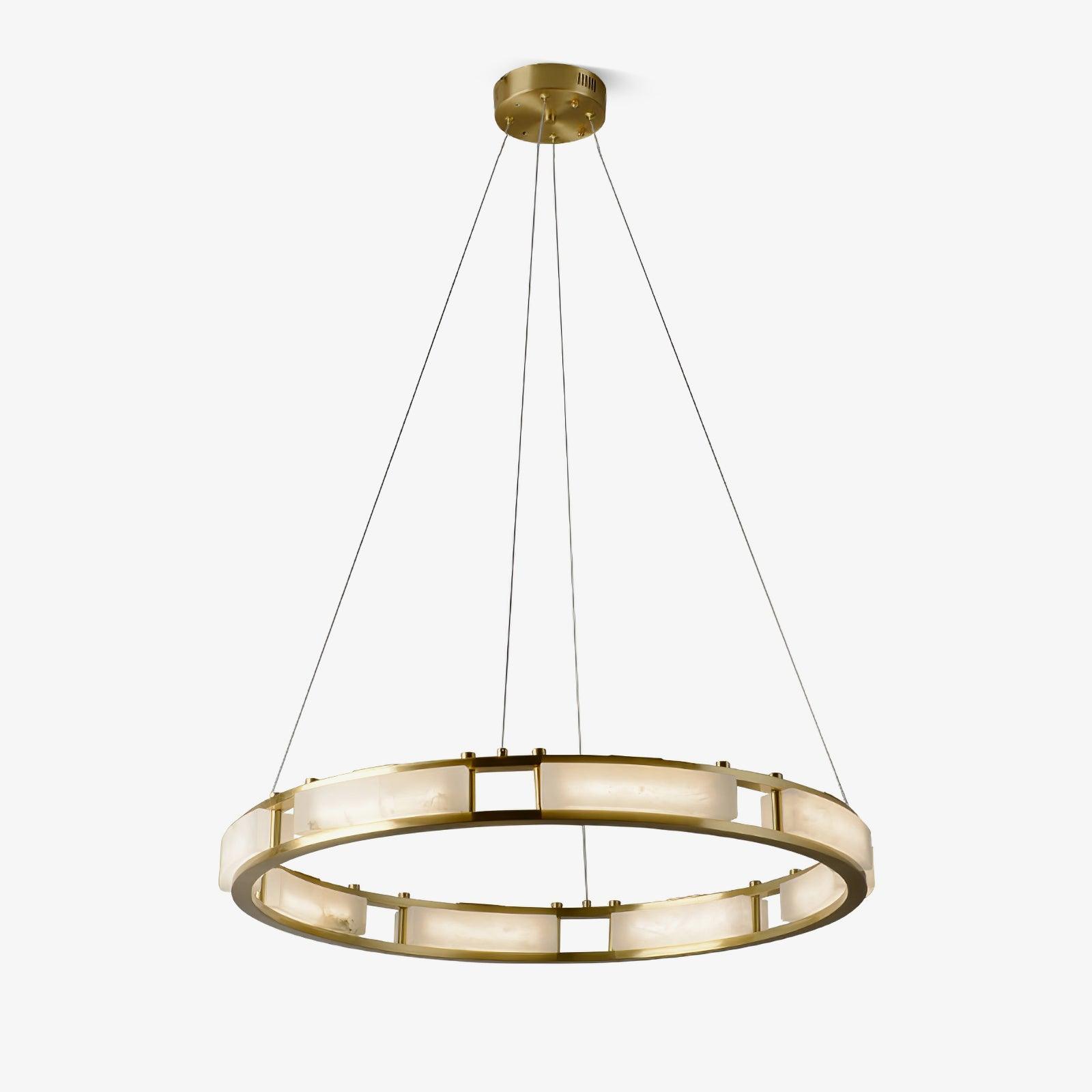 Symiria Luxury Alabaster Ring Pendant Light - Letslighting