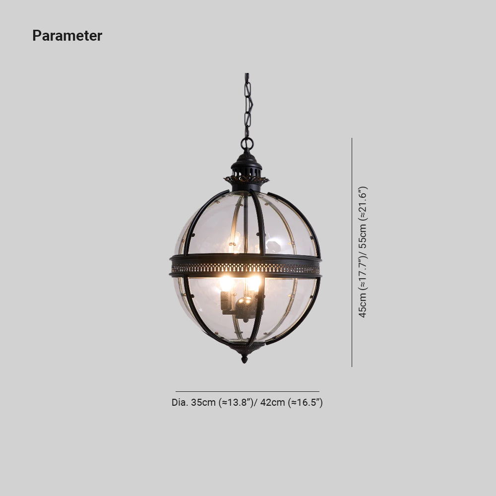 Epoch Lámpara Colgante Retro Braeden de Vidrio