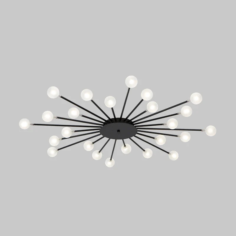 Arisha Nórdico LED Lámpara de Techo Oro/Negro Metal Salón/Dormitorio