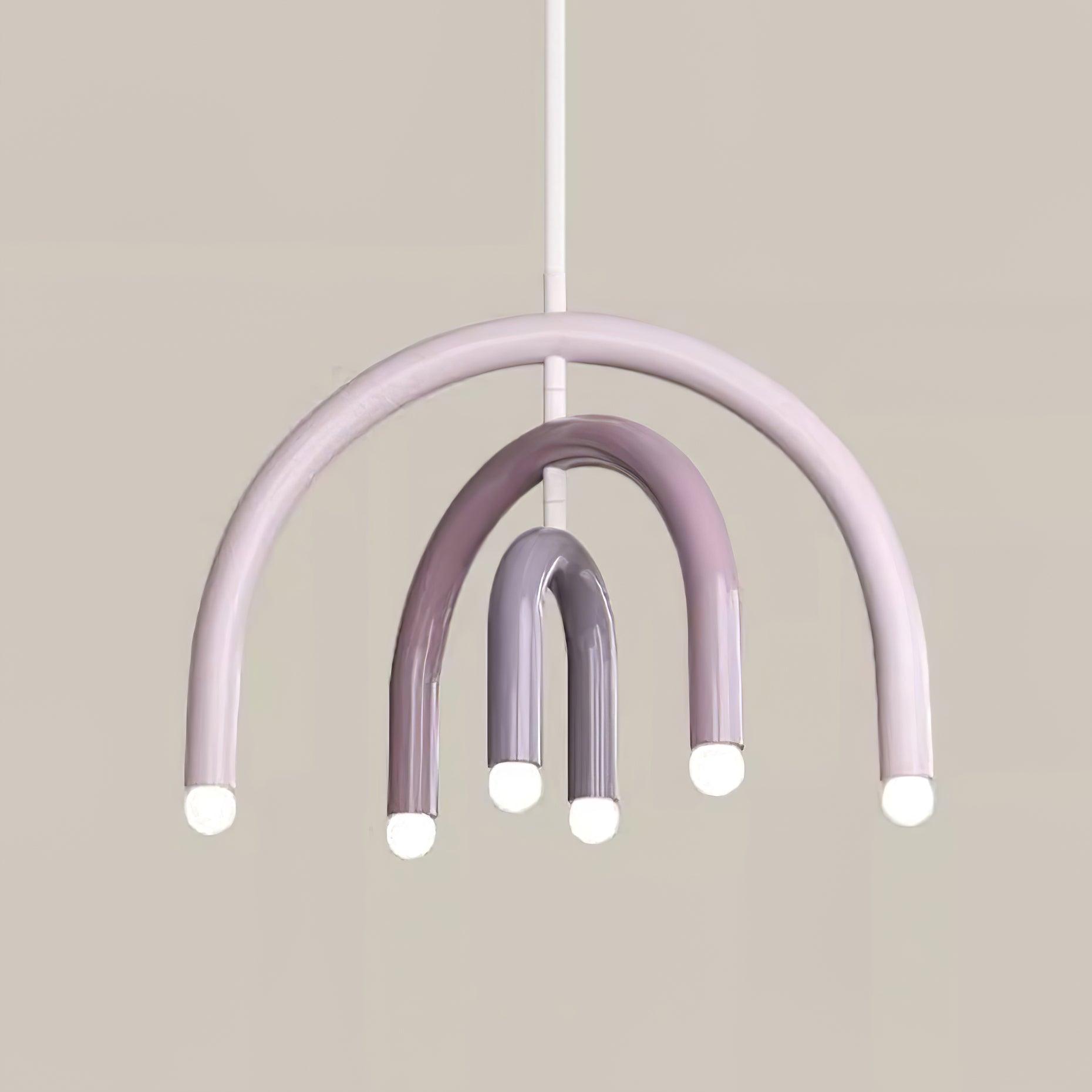 Pendant Lamp Rainbow Modern Metal Arc for Living and Dining Room - Letslighting