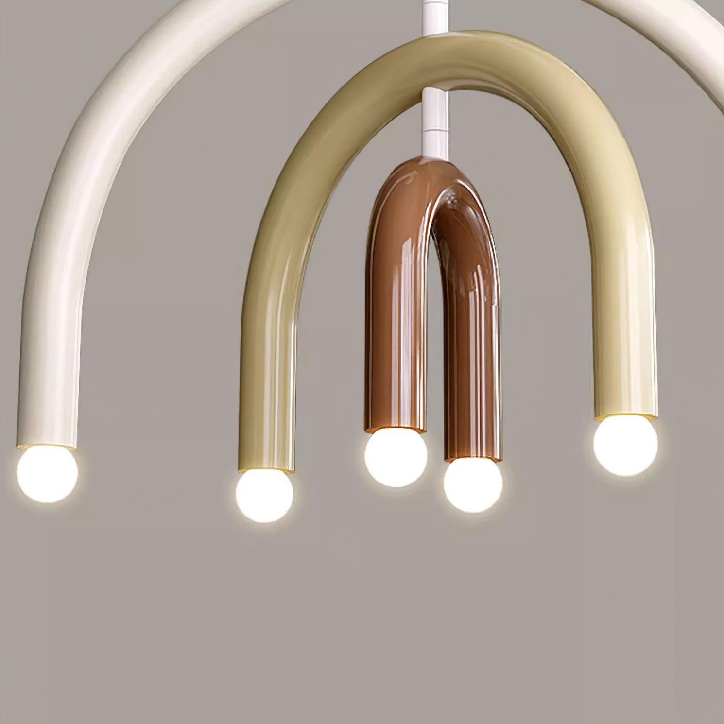 Pendant Lamp Rainbow Modern Metal Arc for Living and Dining Room - Letslighting