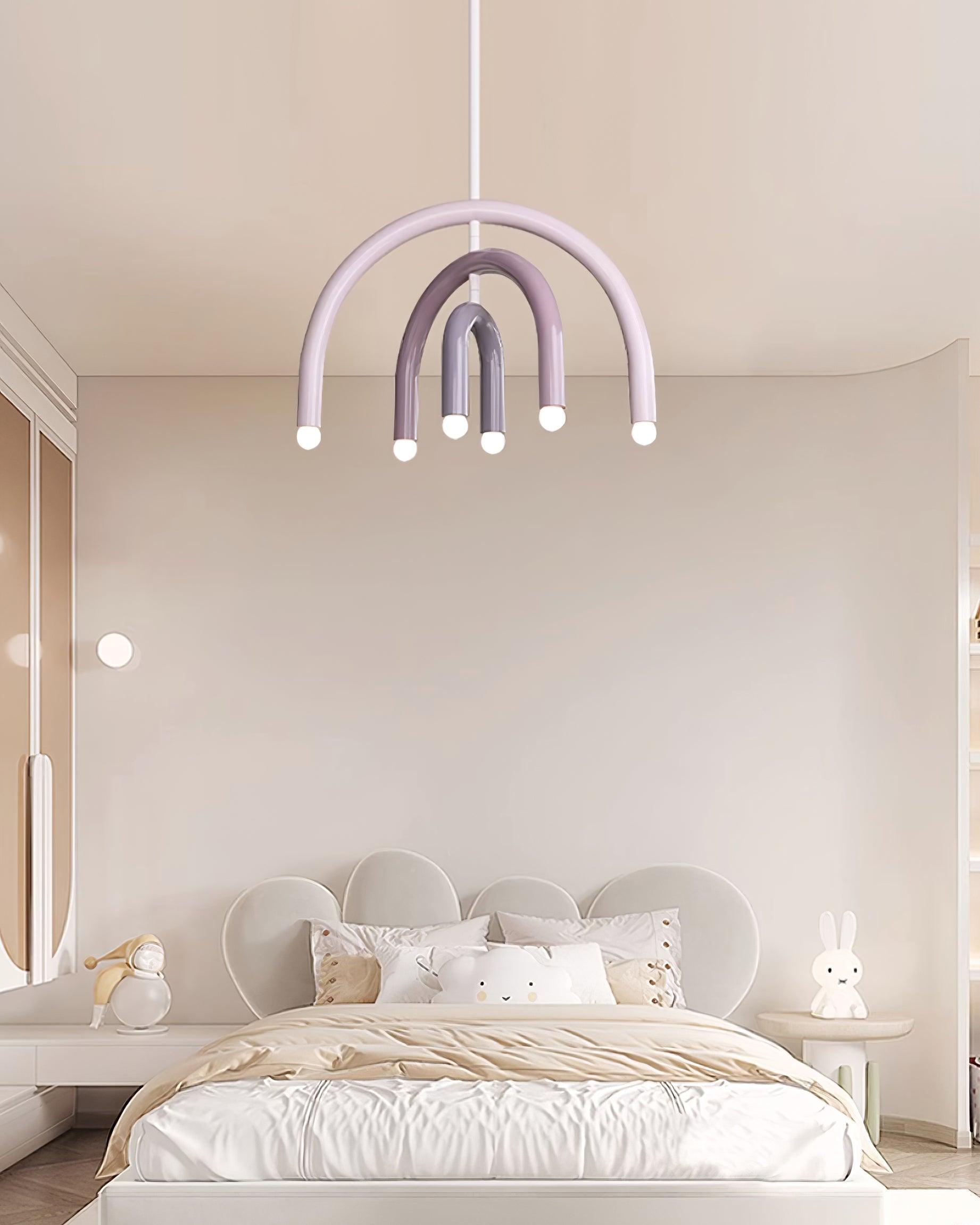 Pendant Lamp Rainbow Modern Metal Arc for Living and Dining Room - Letslighting