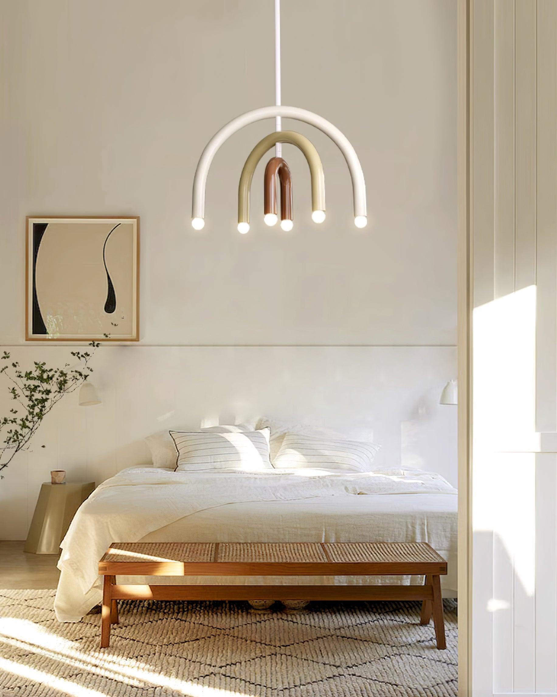 Pendant Lamp Rainbow Modern Metal Arc for Living and Dining Room - Letslighting