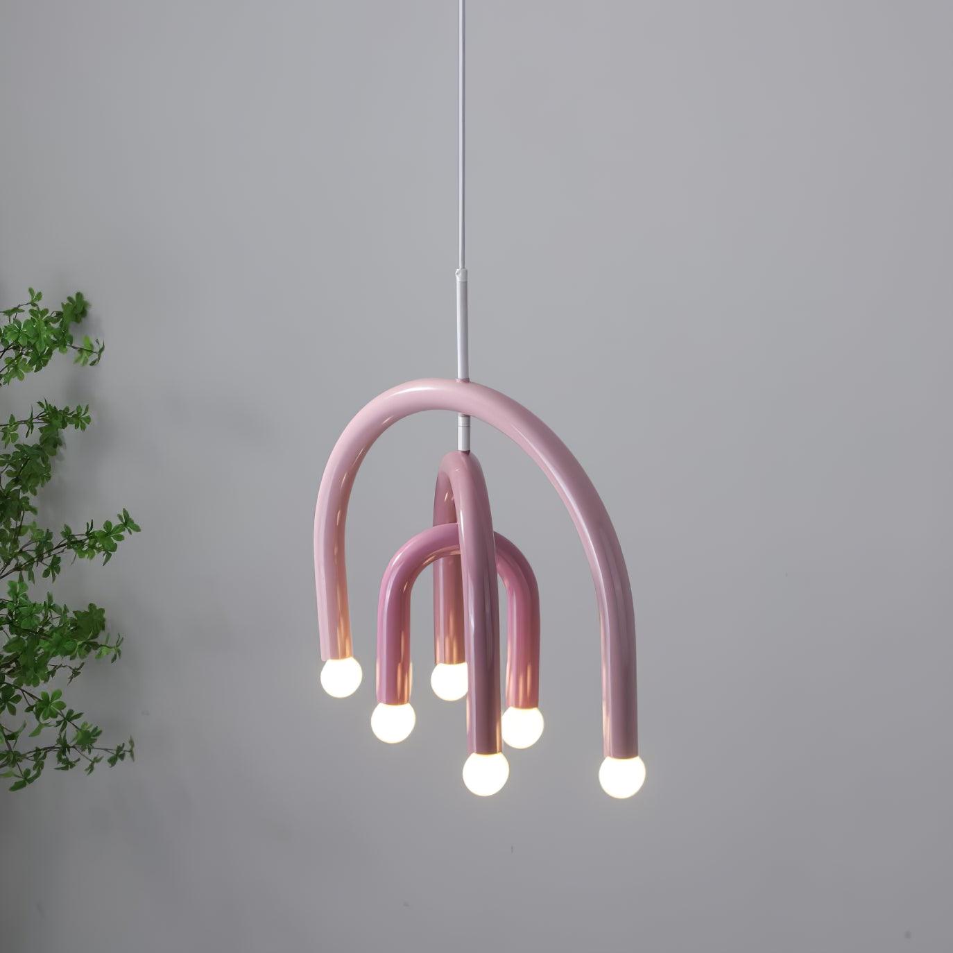 Pendant Lamp Rainbow Modern Metal Arc for Living and Dining Room - Letslighting