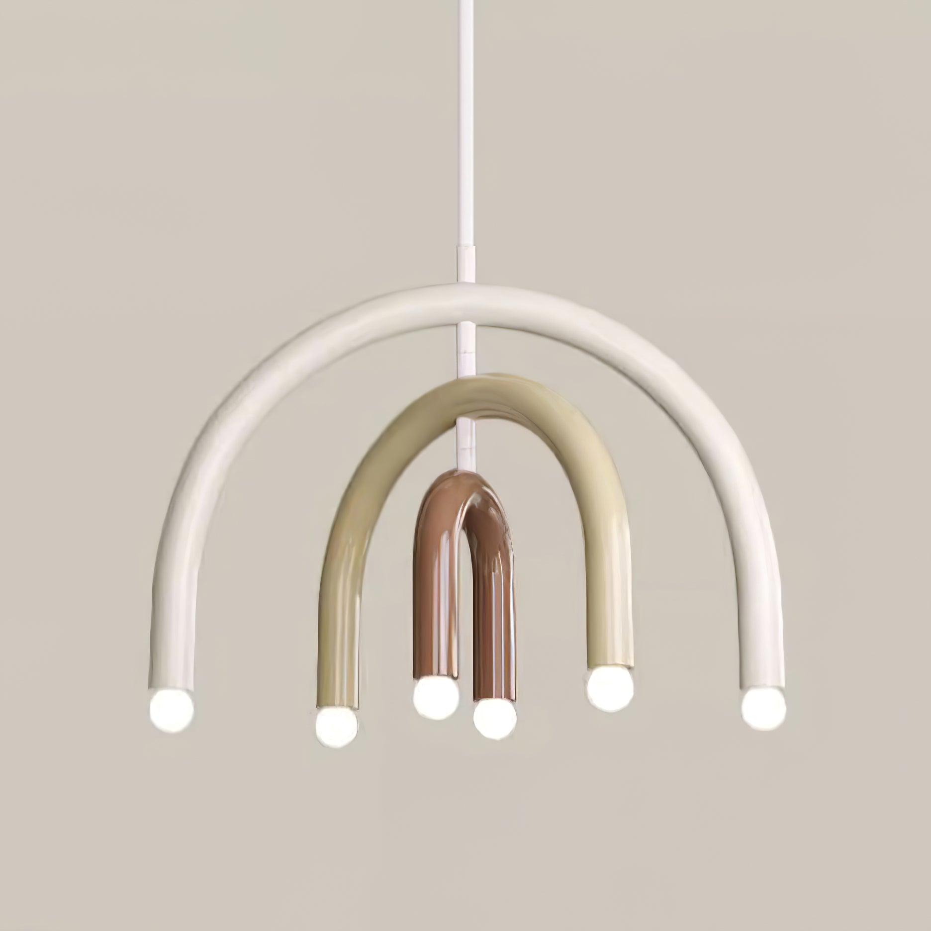Pendant Lamp Rainbow Modern Metal Arc for Living and Dining Room - Letslighting