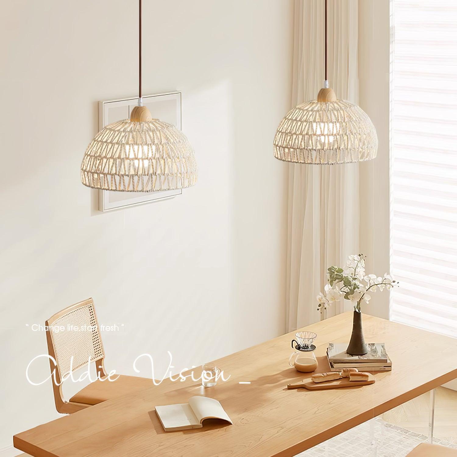 Rattan Arch Pendant Lamp - Letslighting