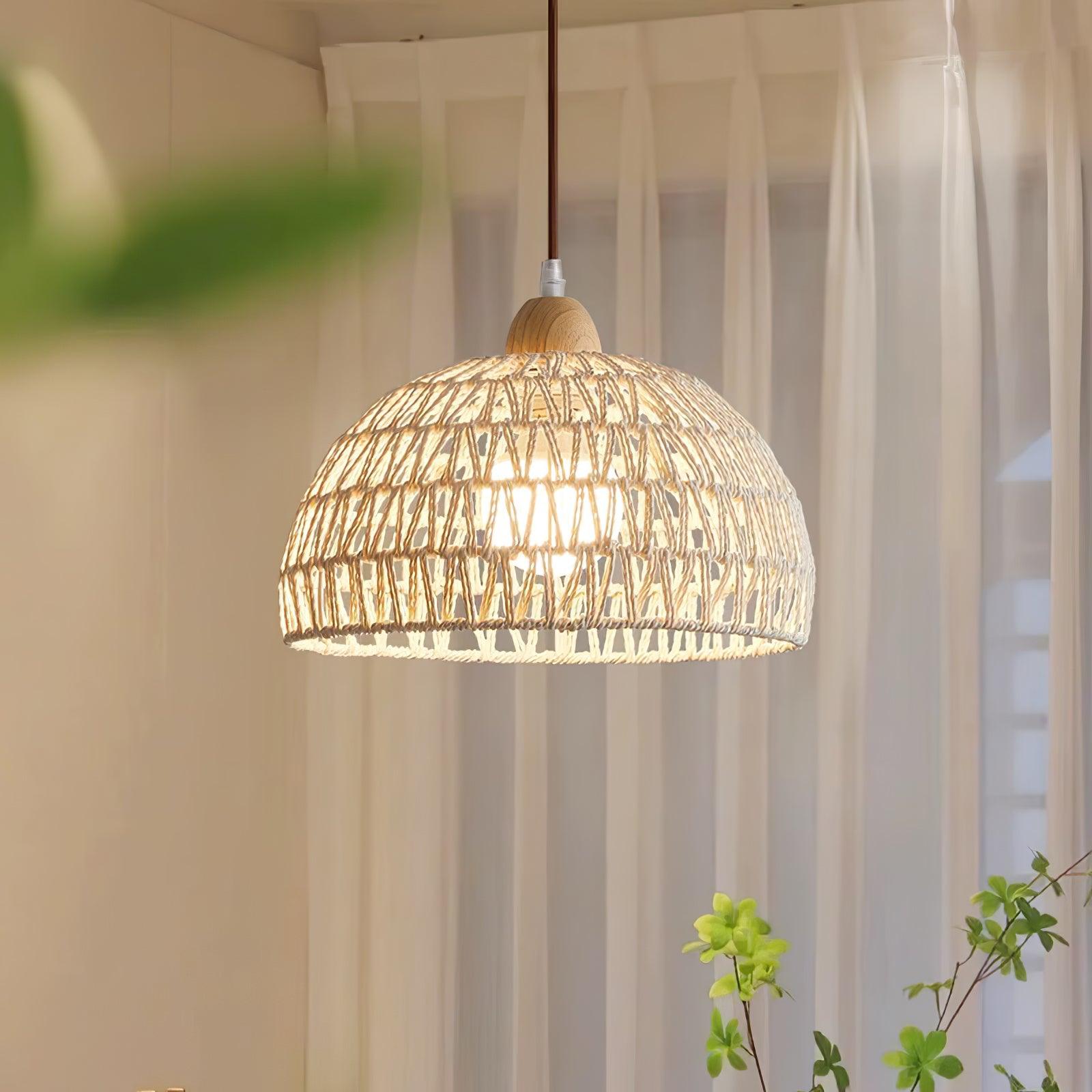 Rattan Arch Pendant Lamp - Letslighting